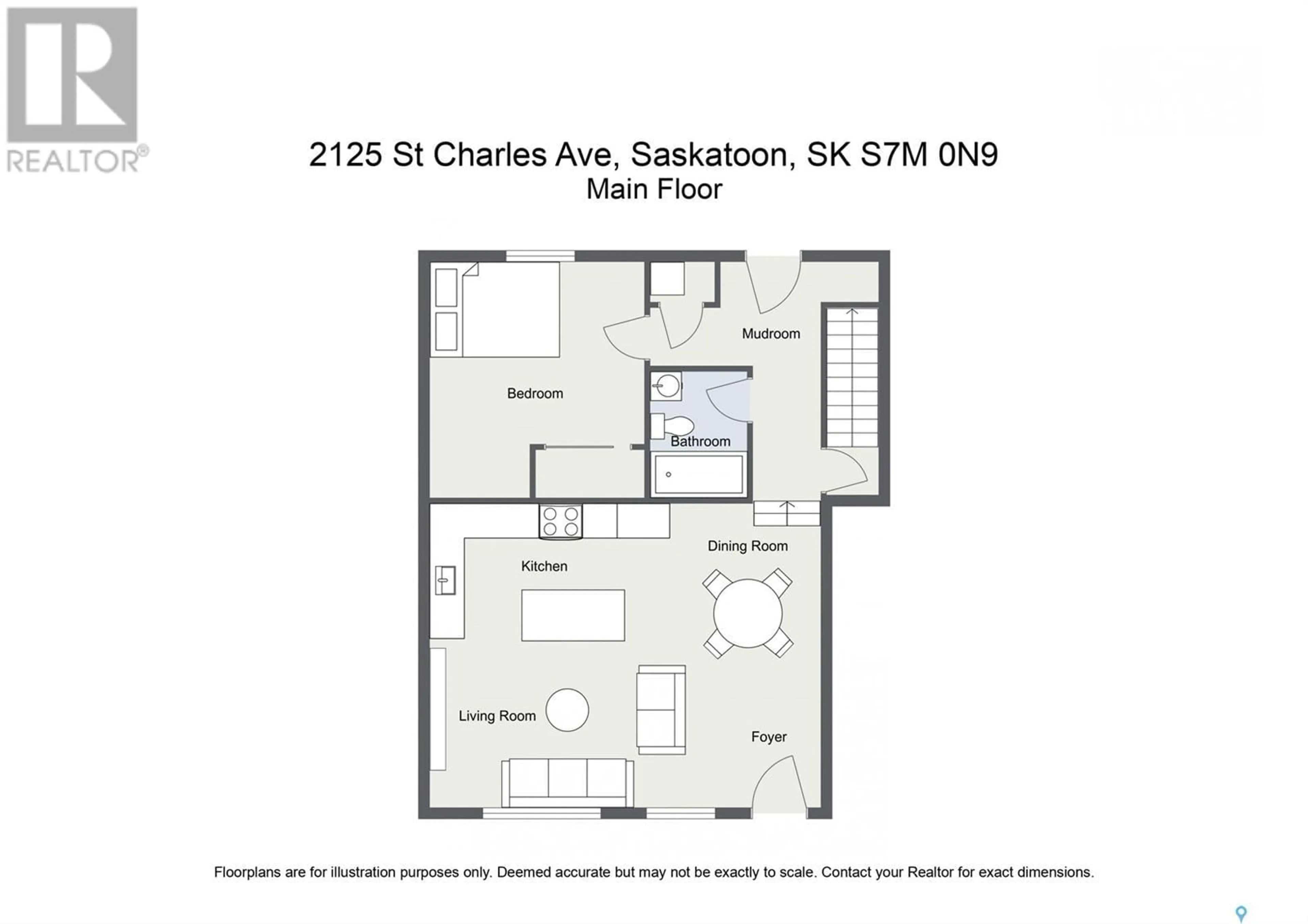 Floor plan for 2125 St Charles AVENUE, Saskatoon Saskatchewan S7M0N9