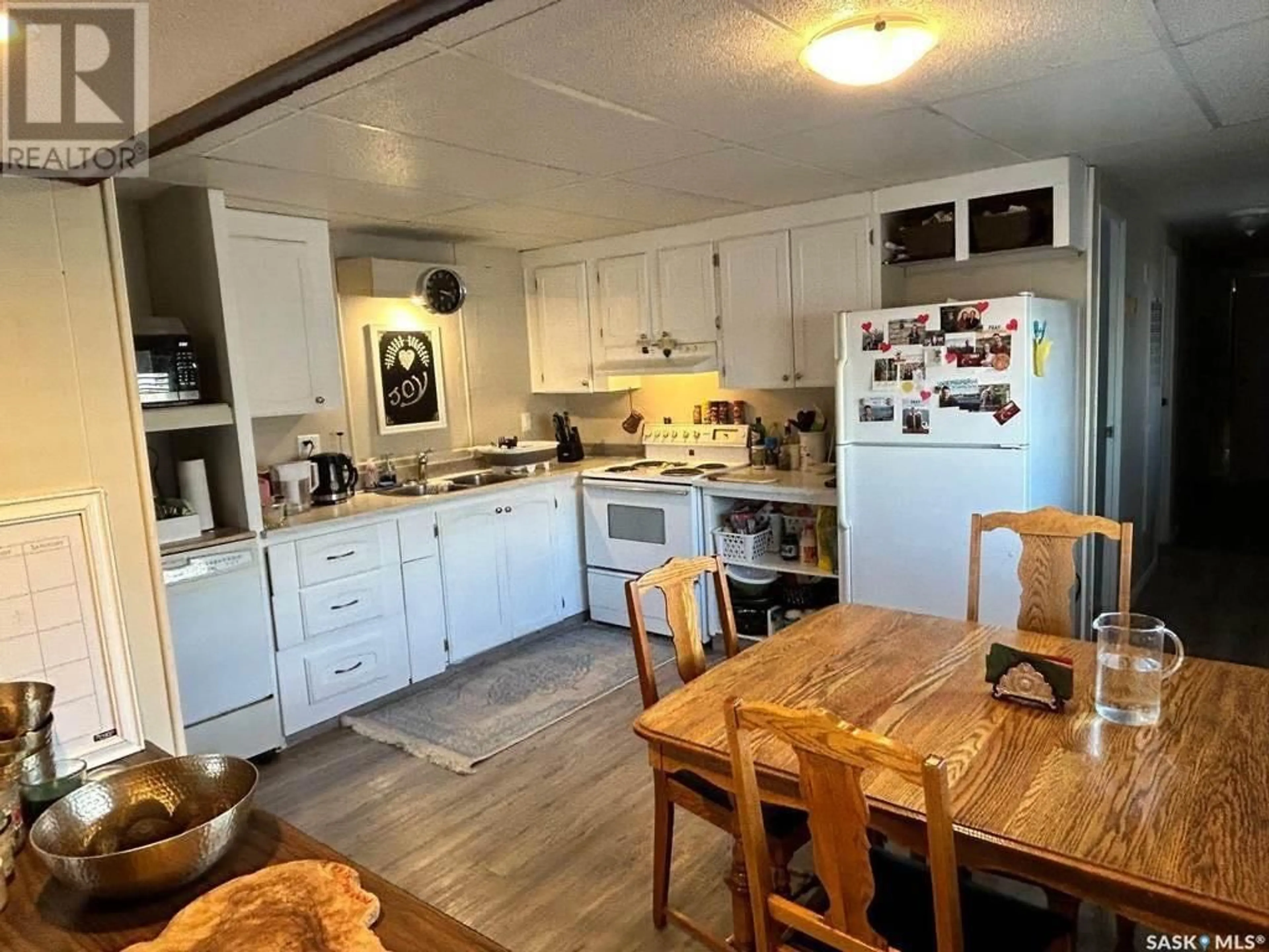 Standard kitchen, wood floors, cottage for 106 Spruce STREET, Caronport Saskatchewan S0H0S0