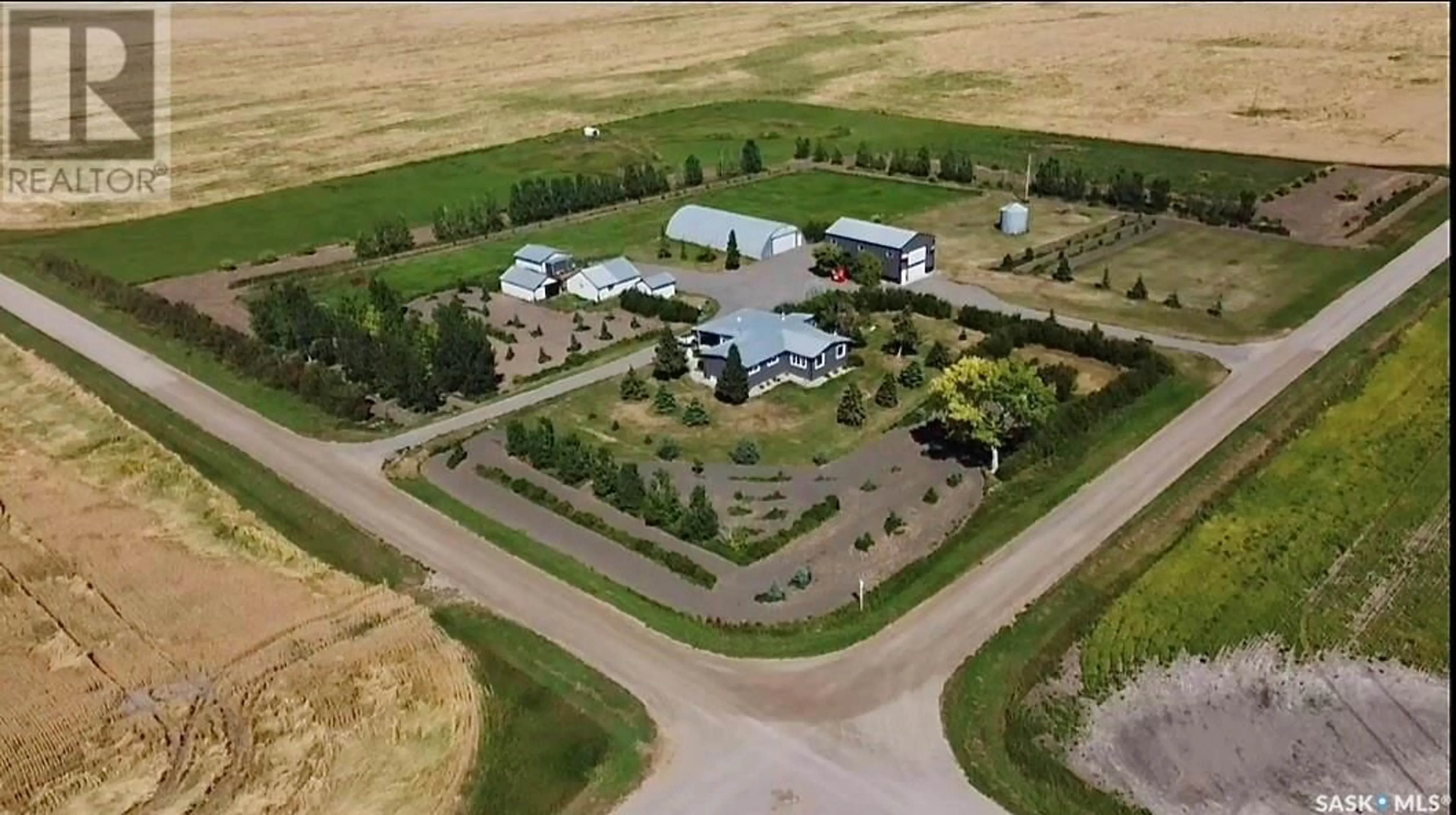 A pic from outside/outdoor area/front of a property/back of a property/a pic from drone, unknown for McChesney Acreage, Edenwold Rm No. 158 Saskatchewan S0G2T0