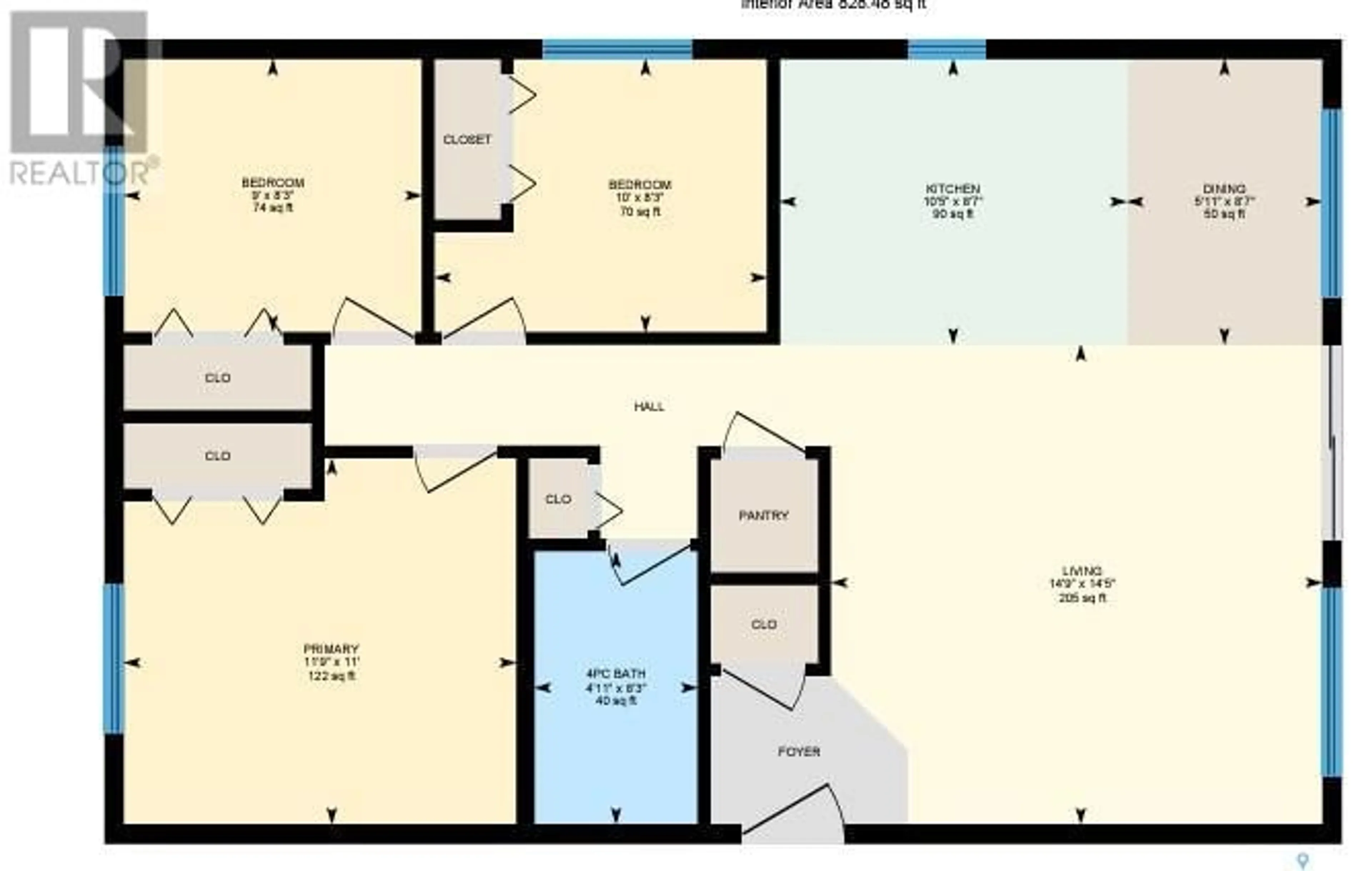 Floor plan for 8 Hordern STREET, Shields Saskatchewan S7C0A1