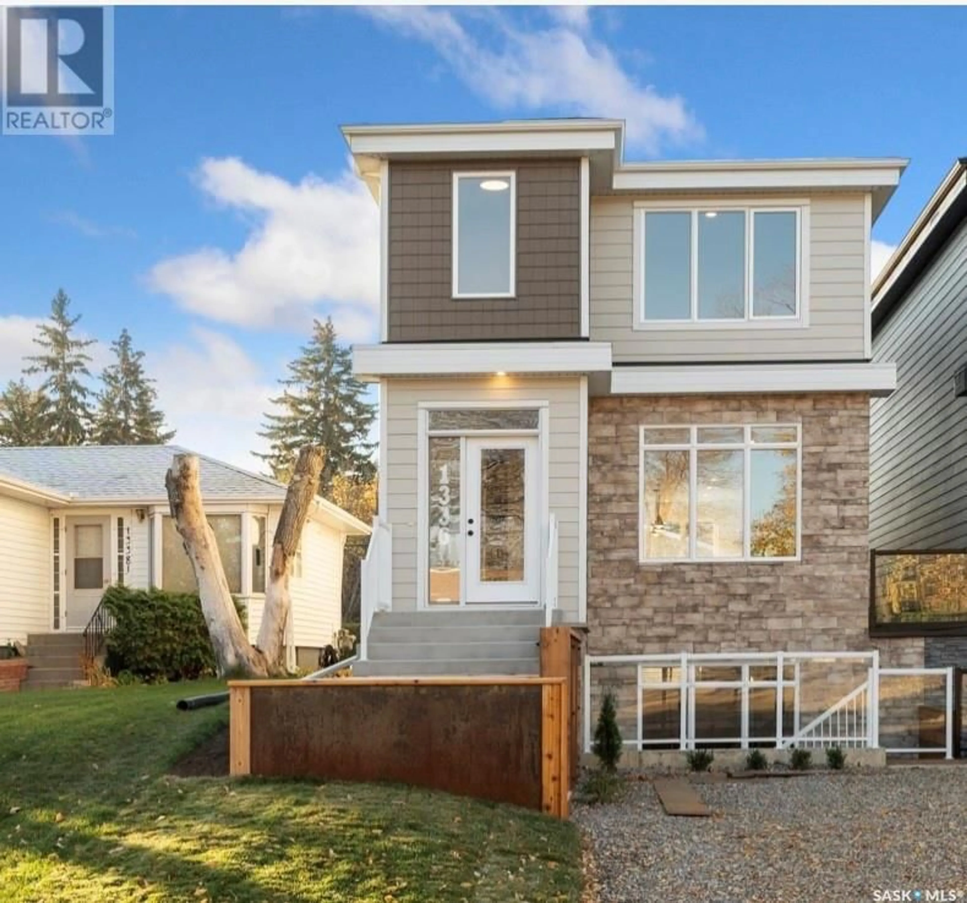 Home with vinyl exterior material, street for 1336 COLONY STREET, Saskatoon Saskatchewan S7N0S7