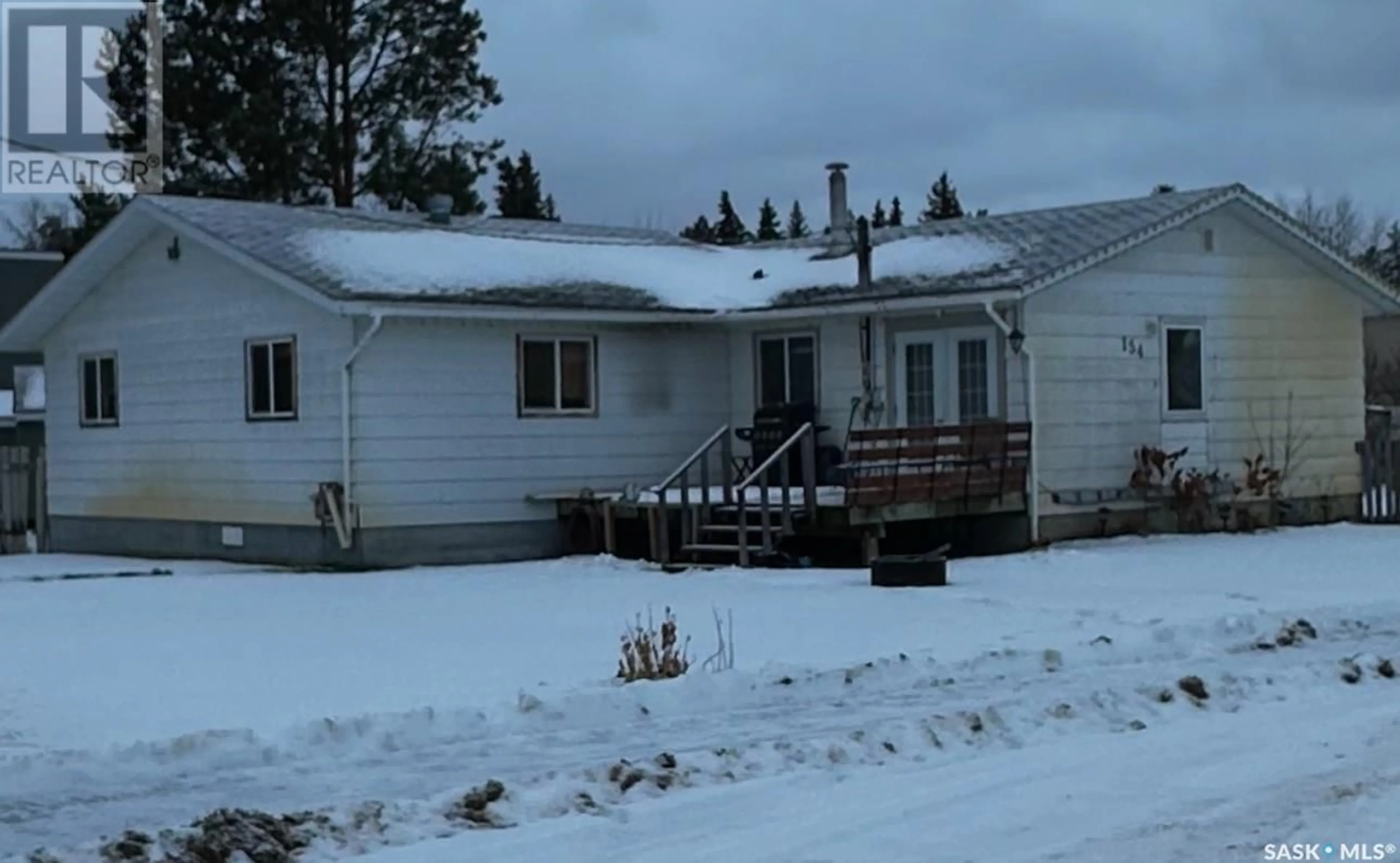 A pic from outside/outdoor area/front of a property/back of a property/a pic from drone, street for 154 2ND STREET, Pierceland Saskatchewan S0M2K0