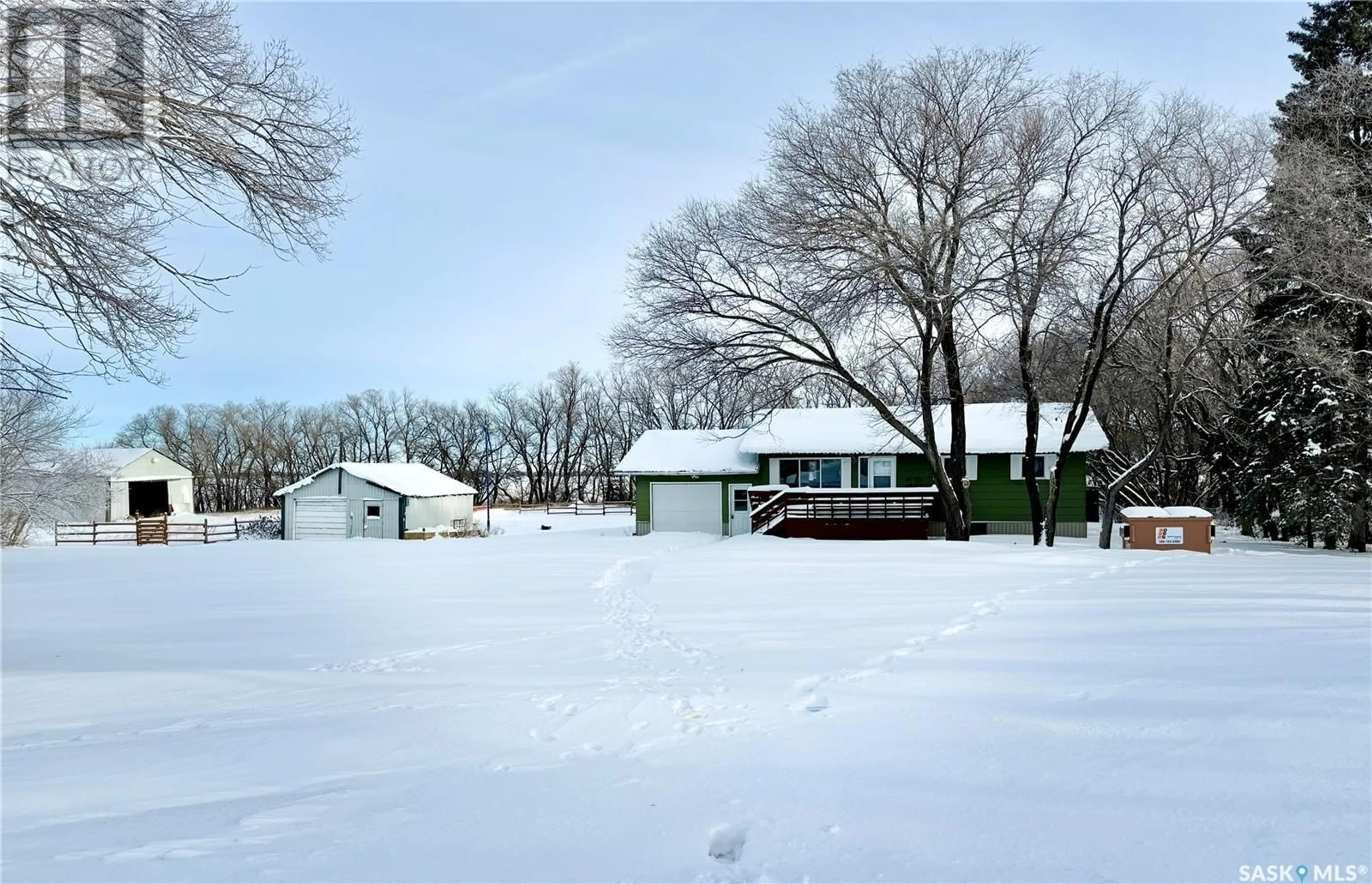 A pic from outside/outdoor area/front of a property/back of a property/a pic from drone, street for Hwy 80 Acreage - RM of Churchbridge, Churchbridge Rm No. 211 Saskatchewan S0A0M0