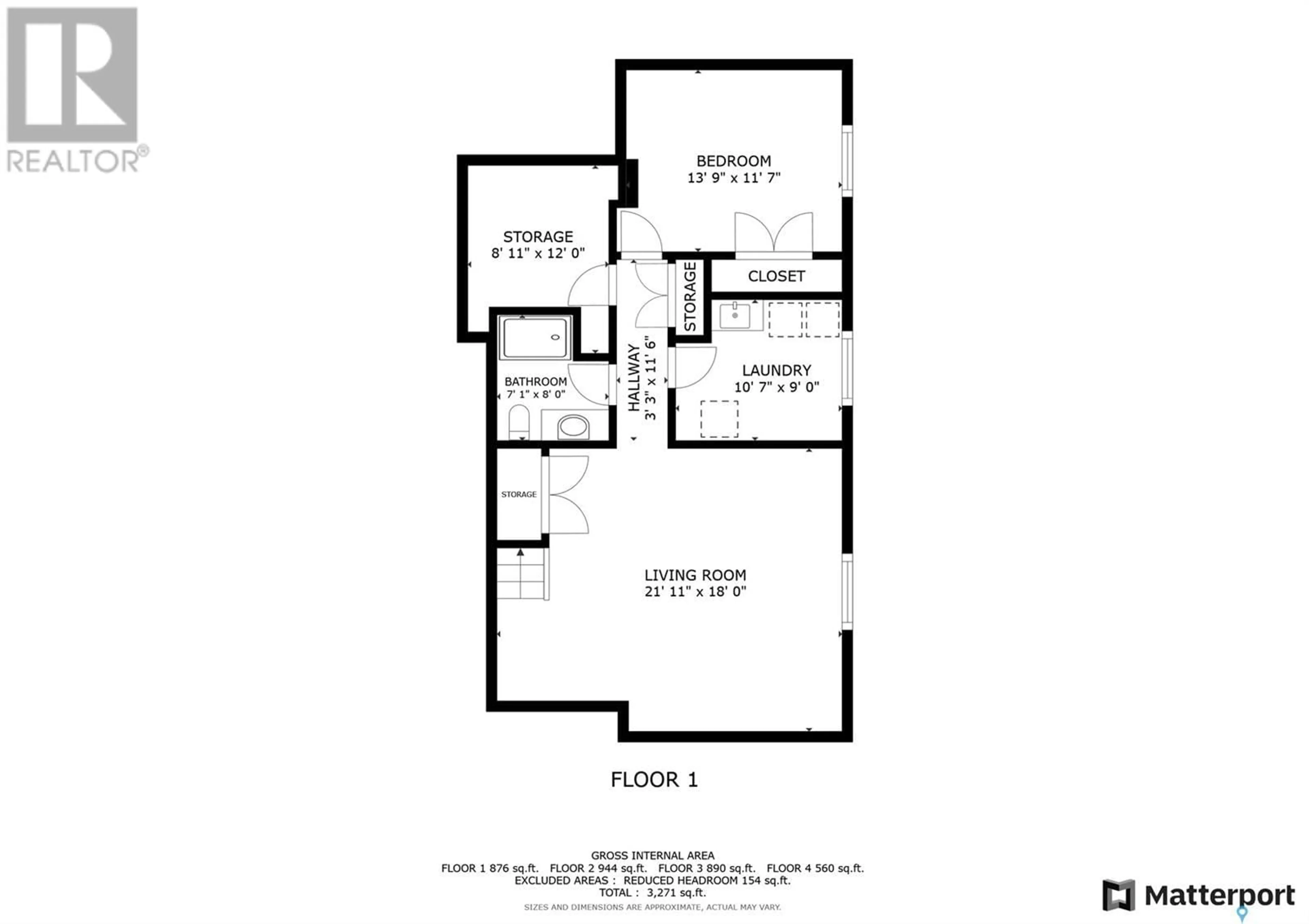 Floor plan for 811 Colony STREET, Saskatoon Saskatchewan S7N0S2