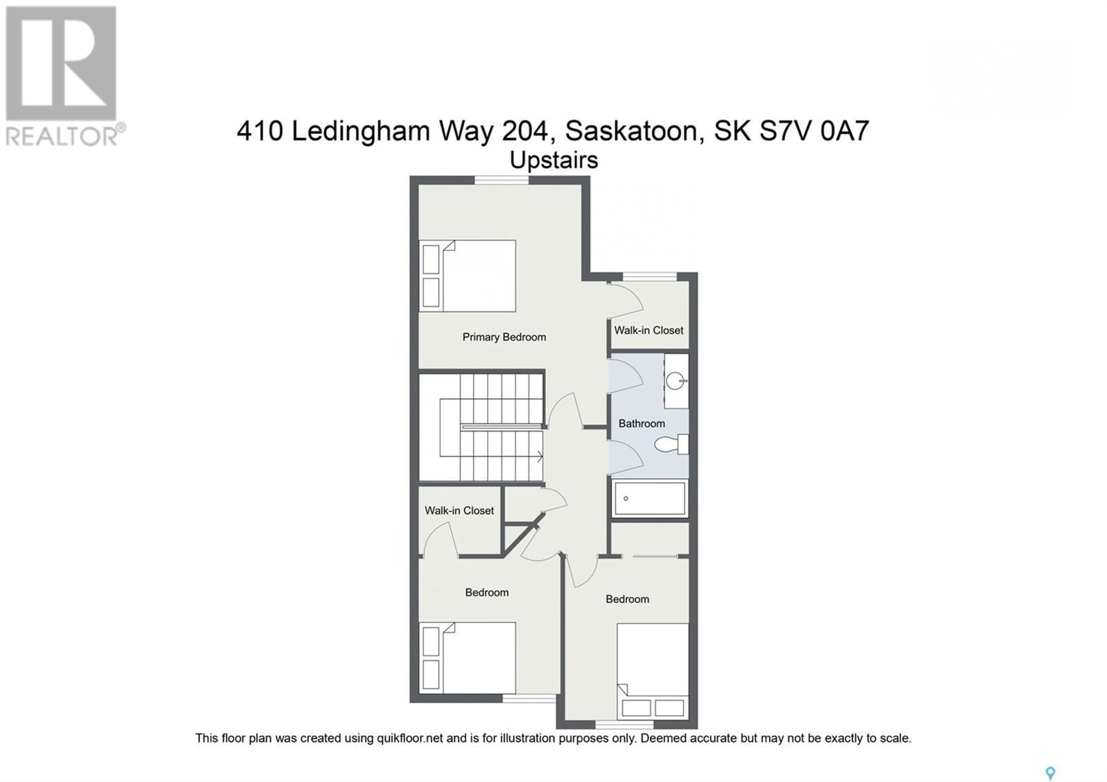 Floor plan for 204 410 Ledingham WAY, Saskatoon Saskatchewan S7V0C4