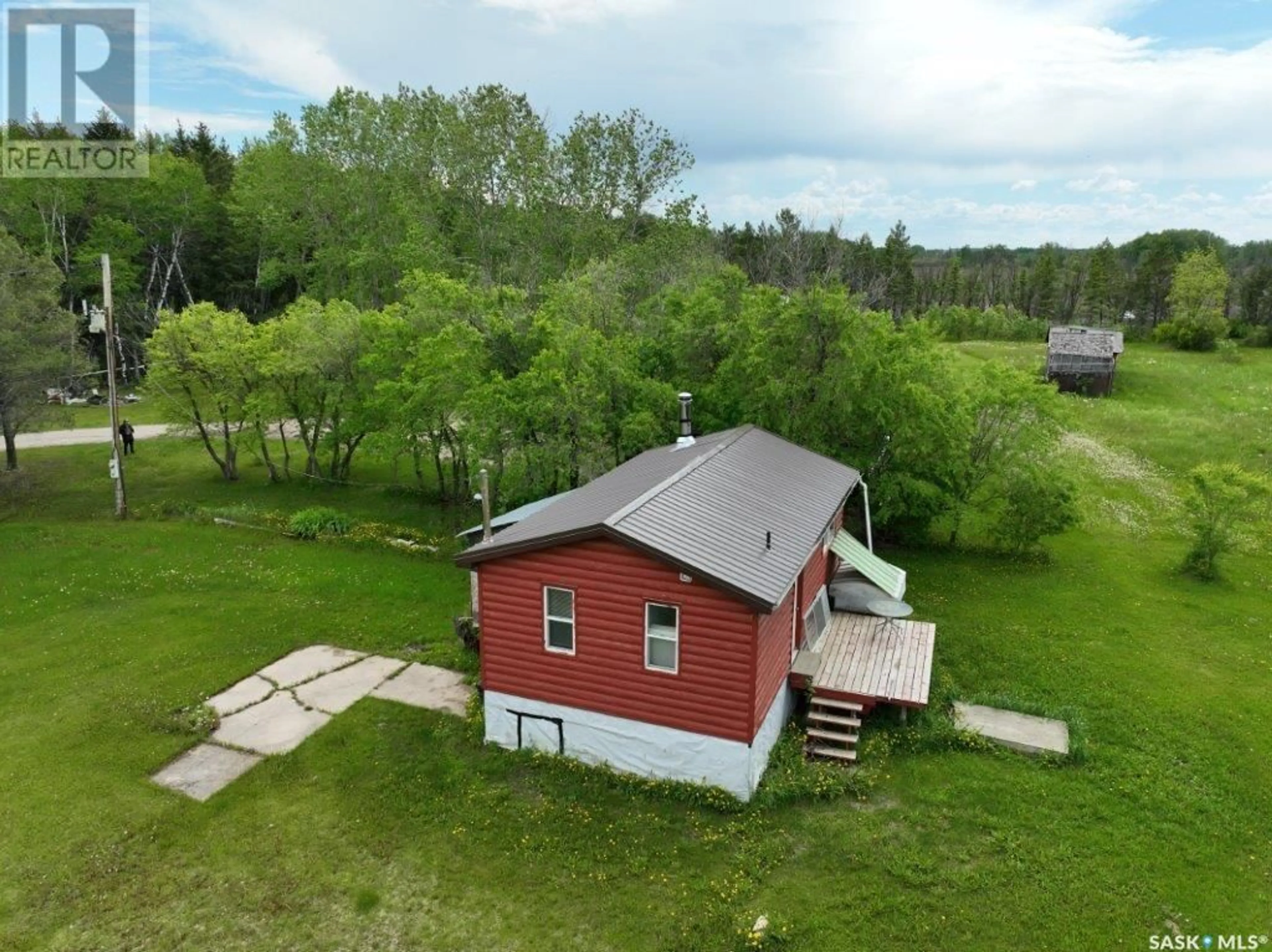 A pic from outside/outdoor area/front of a property/back of a property/a pic from drone, building for 4.55 Acres North, Hudson Bay Rm No. 394 Saskatchewan S0E0Y0