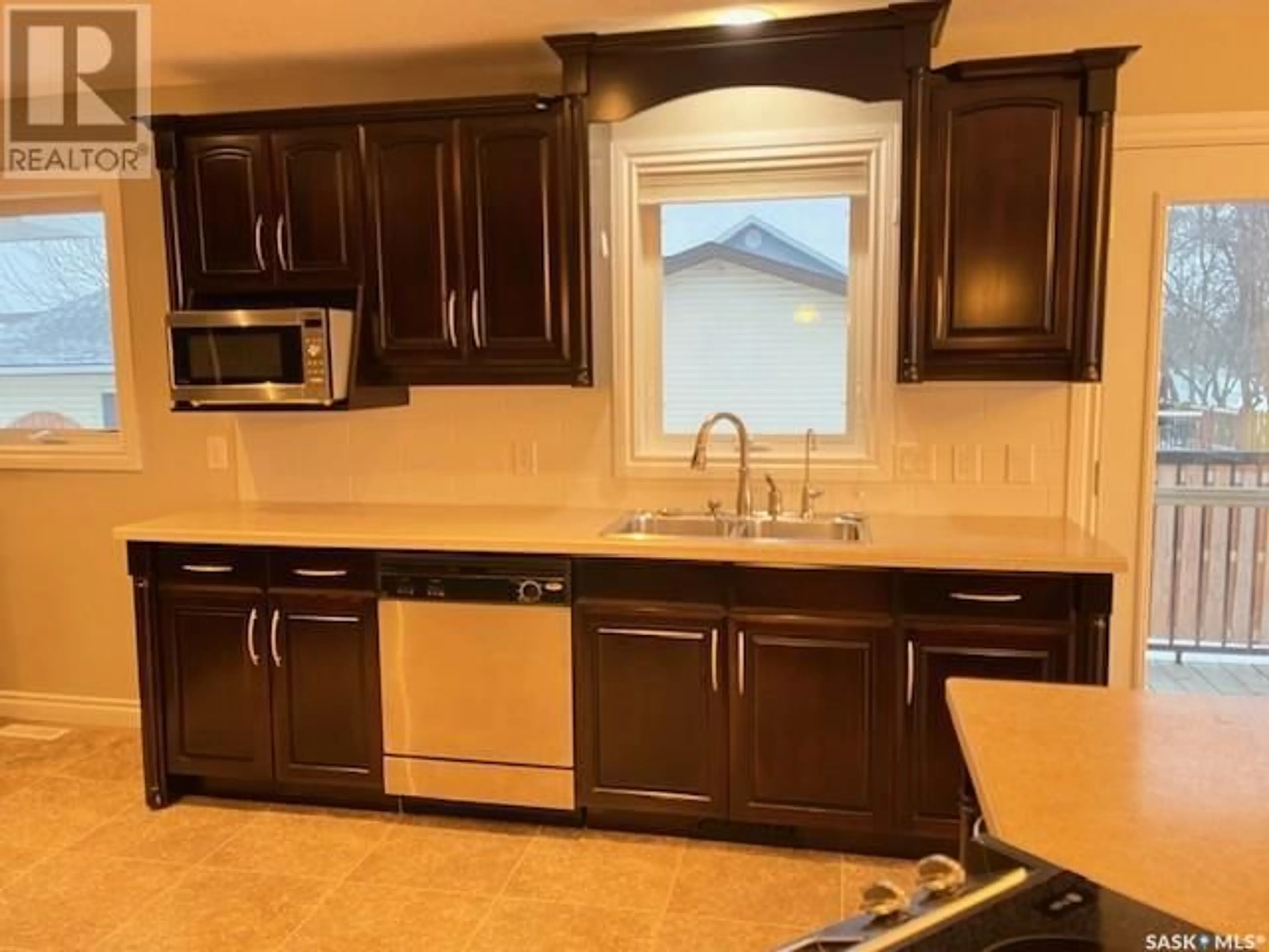 Open concept kitchen, ceramic/tile floor for 120 Pine STREET, Caronport Saskatchewan S0H0S0