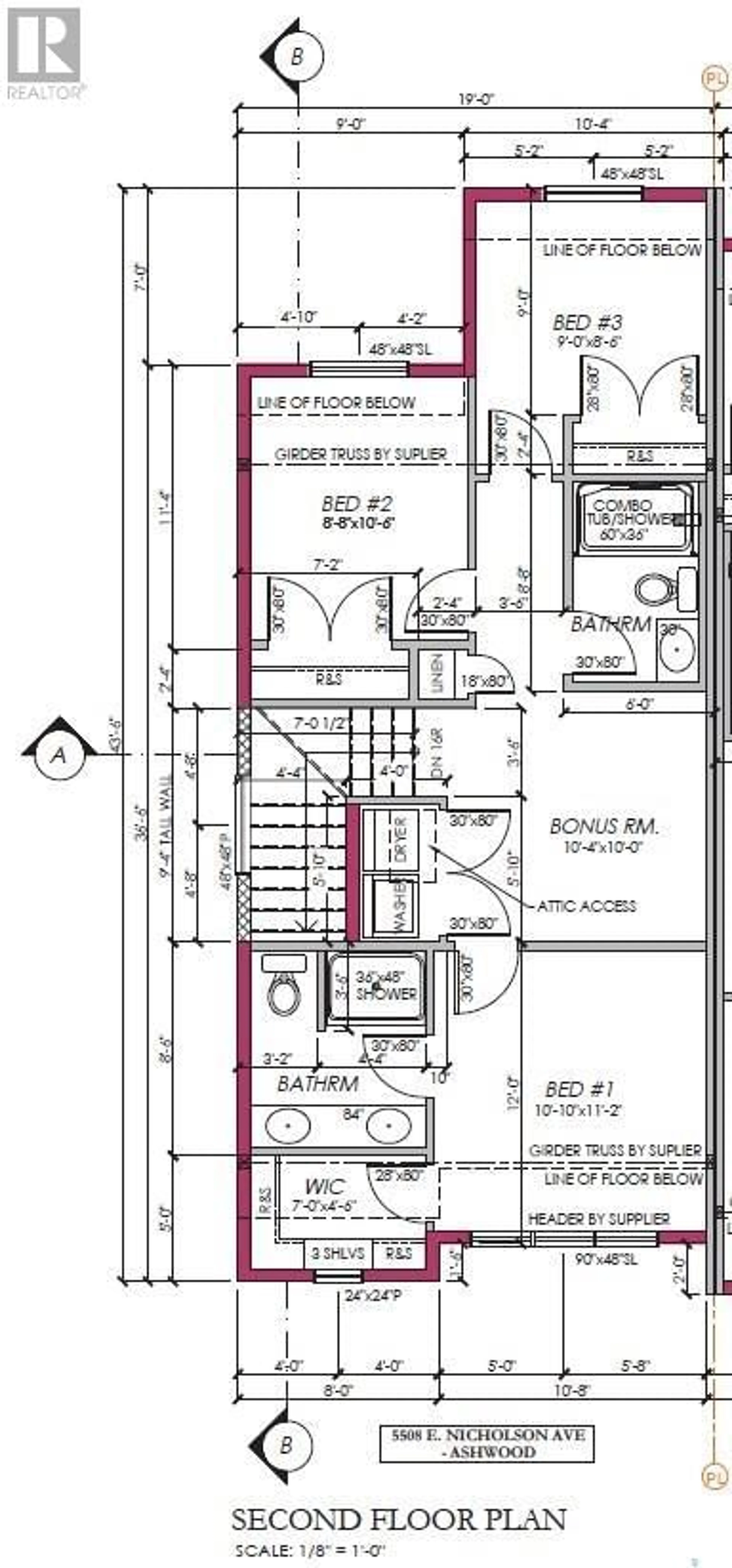 Floor plan for 5508 Nicholson AVENUE E, Regina Saskatchewan S4V4B4