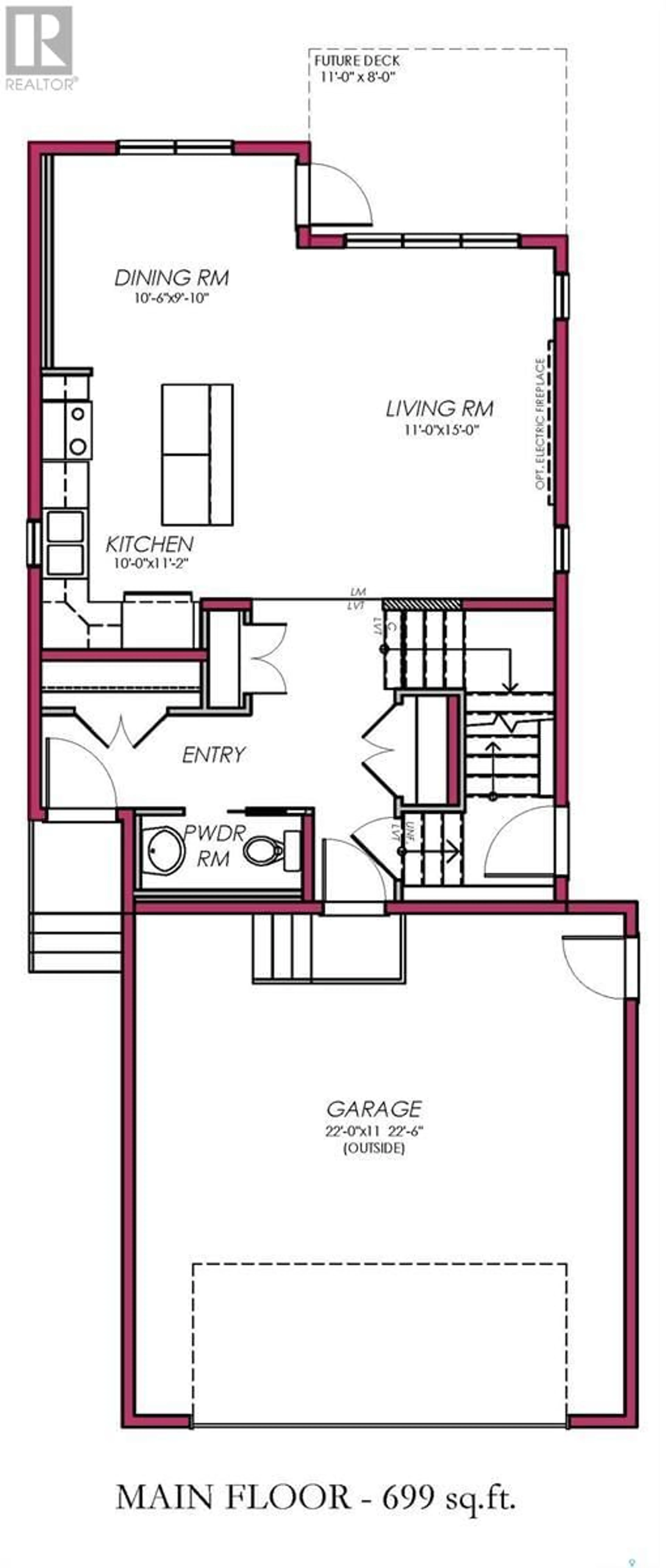 Floor plan for 5509 Nicholson AVENUE E, Regina Saskatchewan S4V4B1