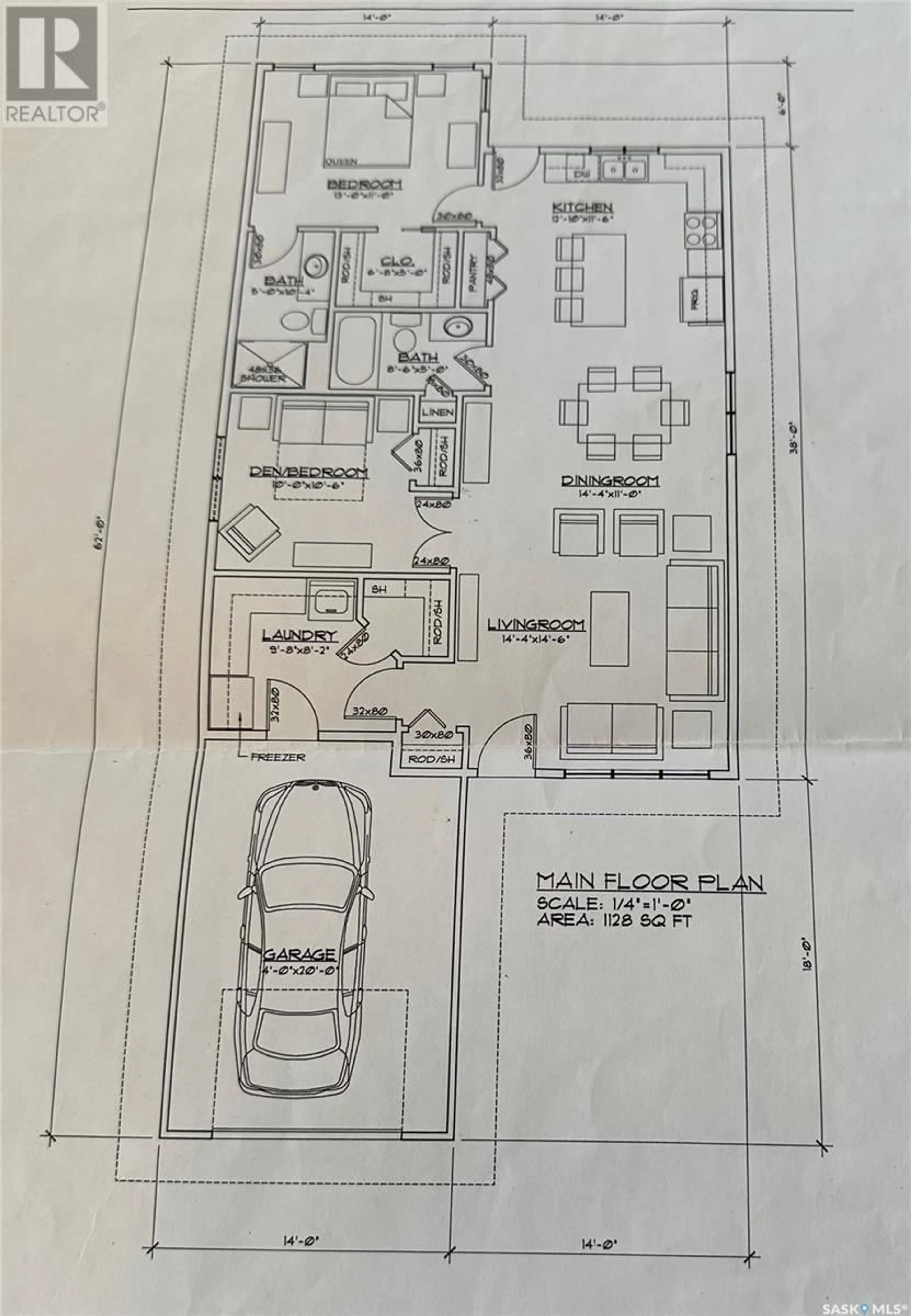 Floor plan for 3 401 3rd AVENUE E, Assiniboia Saskatchewan S0H0B0