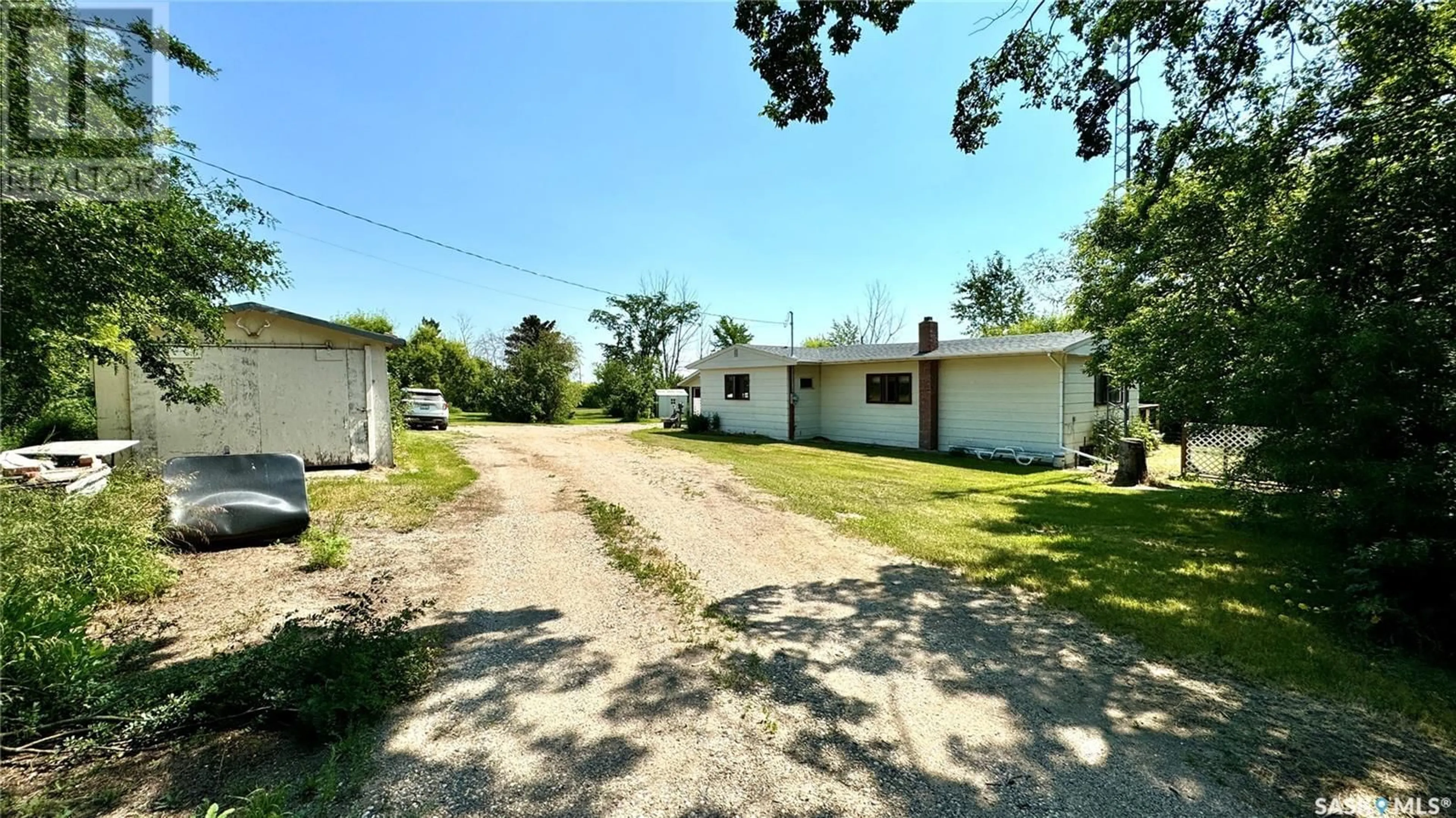 A pic from outside/outdoor area/front of a property/back of a property/a pic from drone, street for 120 3rd STREET, Bladworth Saskatchewan S0G0L0