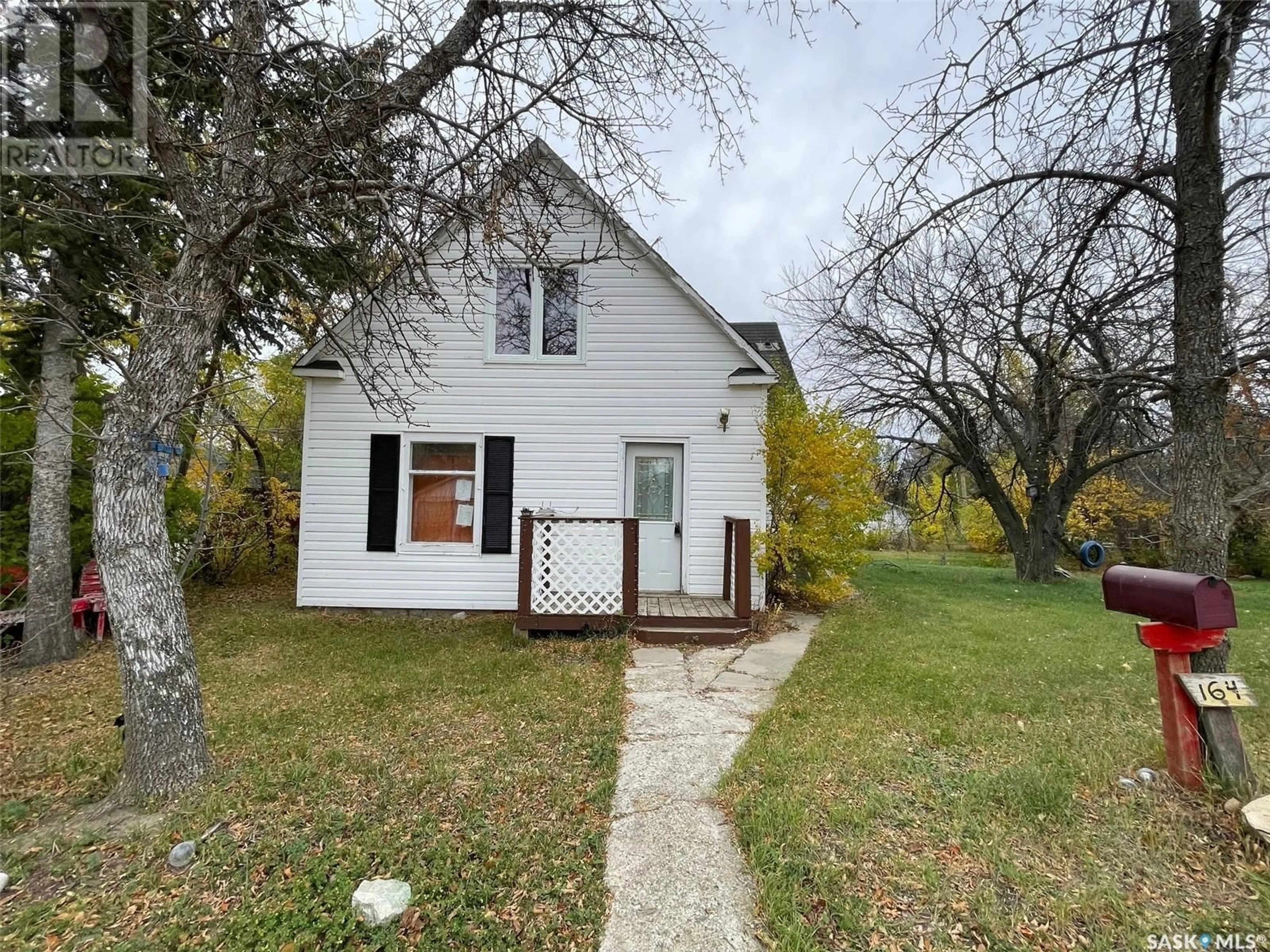 A pic from outside/outdoor area/front of a property/back of a property/a pic from drone, street for 164 Assiniboia STREET, Eyebrow Saskatchewan S0H1L0