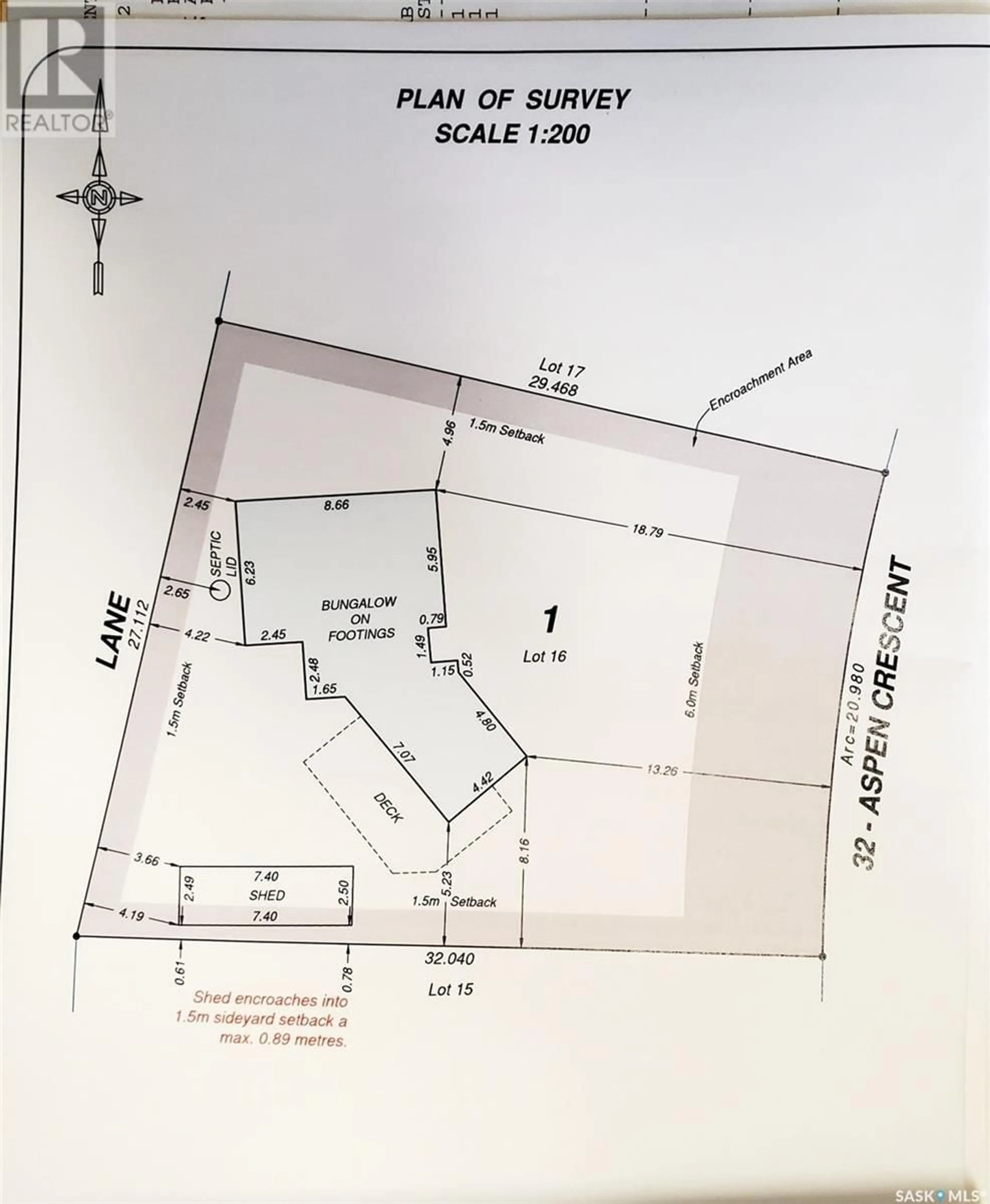 Floor plan for 32 Aspen CRESCENT, Moose Mountain Provincial Park Saskatchewan S0C2S0