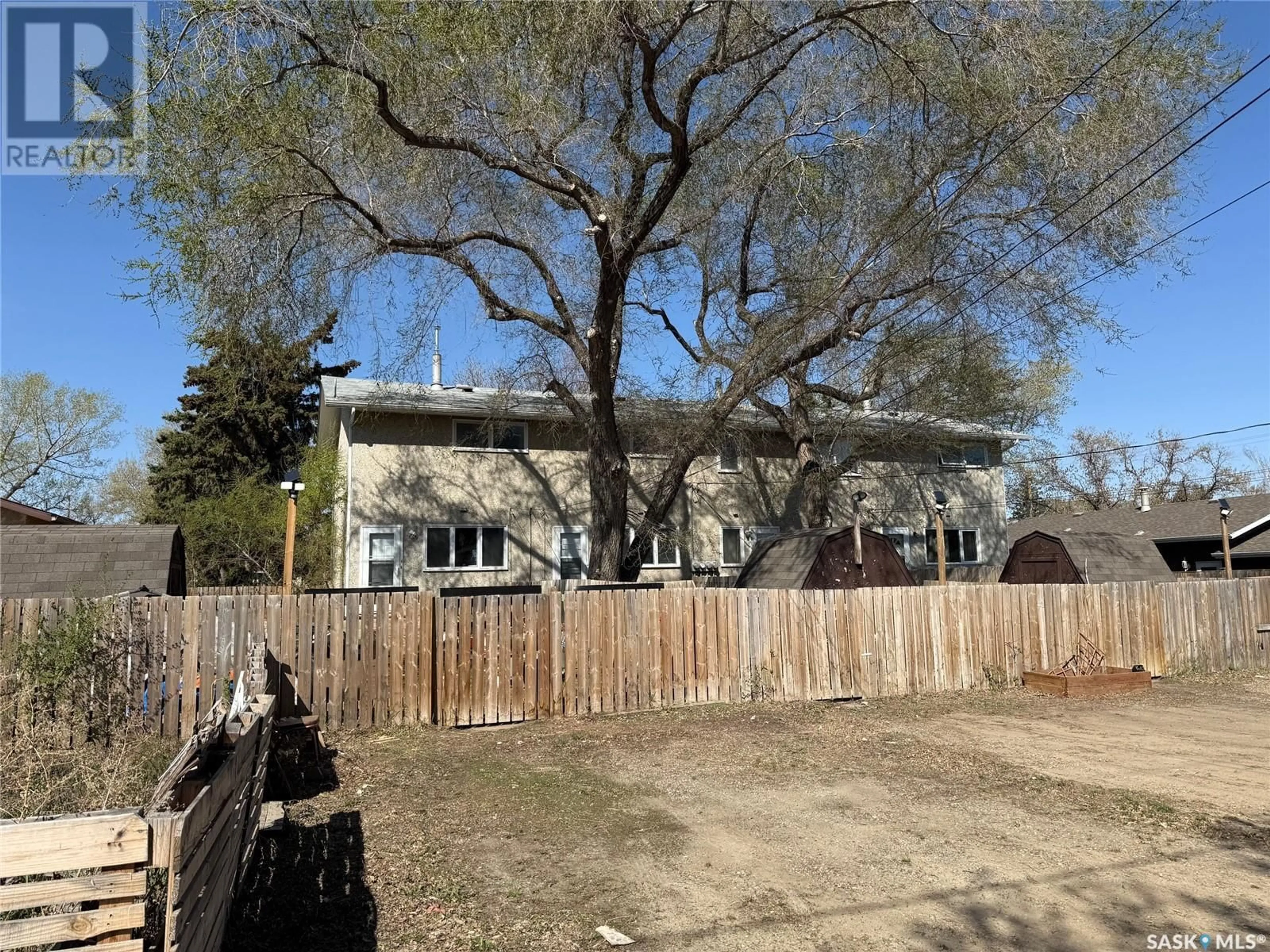 A pic from outside/outdoor area/front of a property/back of a property/a pic from drone, street for 1372 - 1382 108TH STREET, North Battleford Saskatchewan S9A3J8