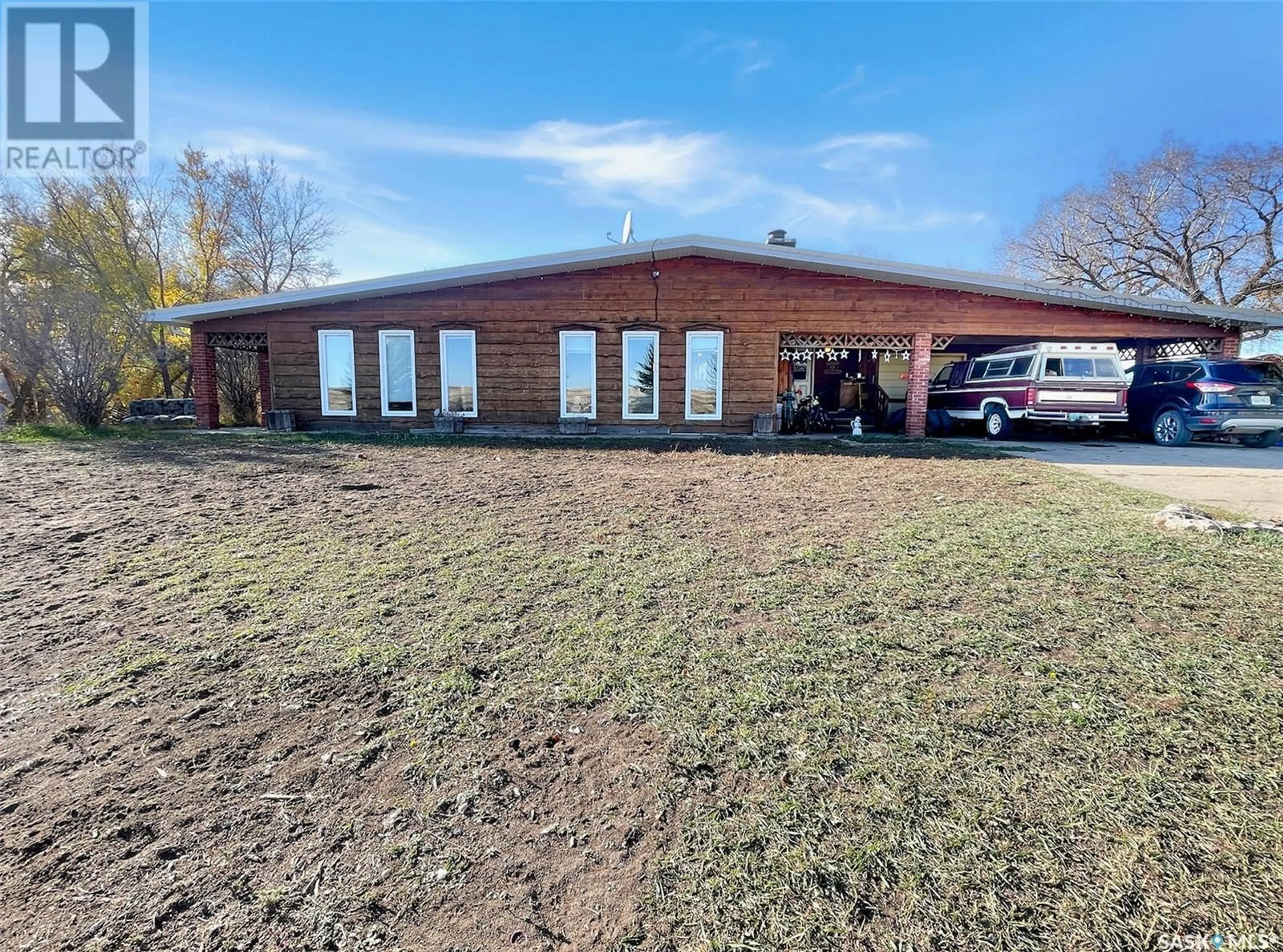 A pic from outside/outdoor area/front of a property/back of a property/a pic from drone, building for Burkey Acreage, Swift Current Rm No. 137 Saskatchewan S9H4M6