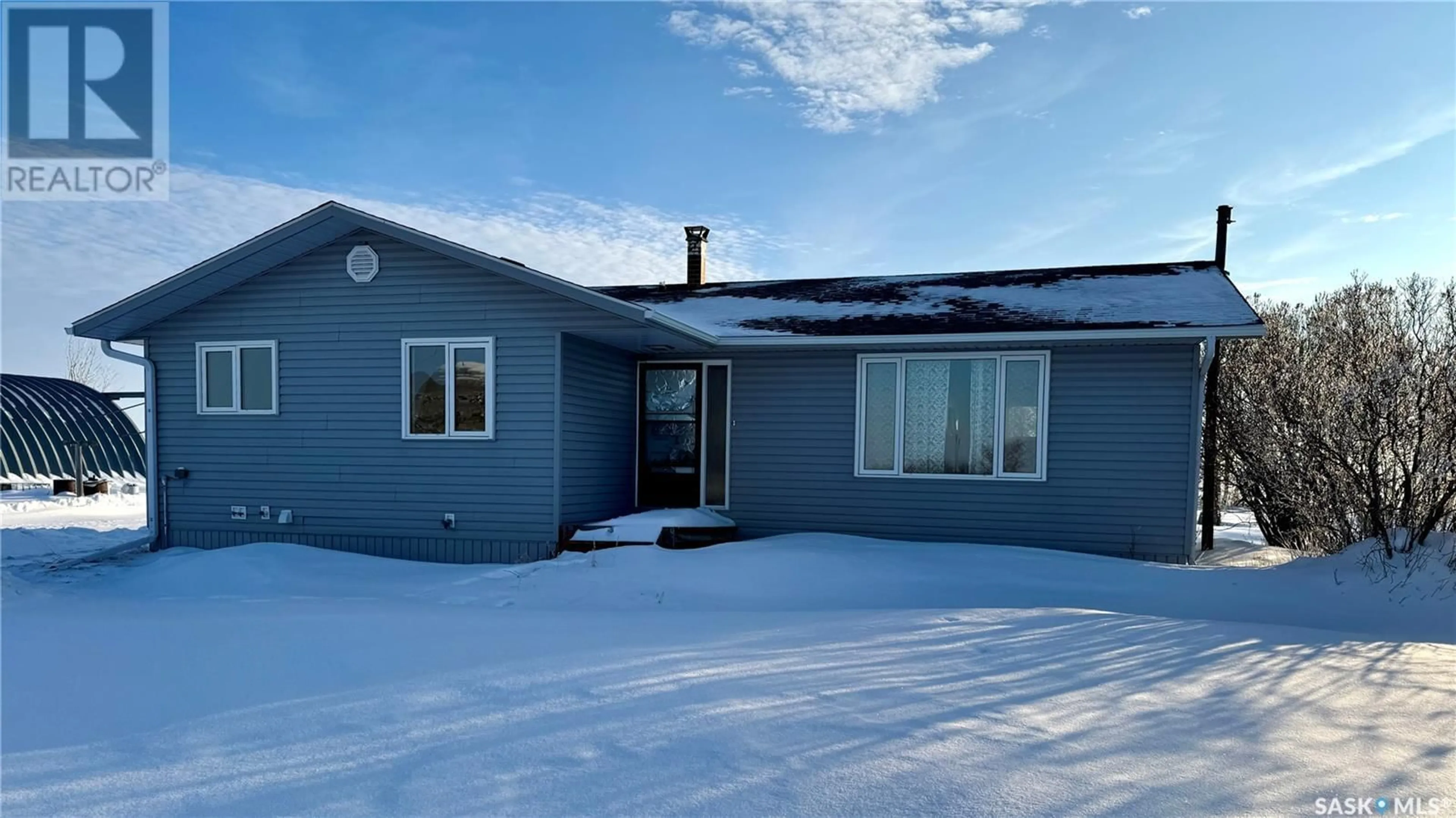 A pic from outside/outdoor area/front of a property/back of a property/a pic from drone, building for Jess Acreage RM Willner, Willner Rm No. 253 Saskatchewan S0H3Z0