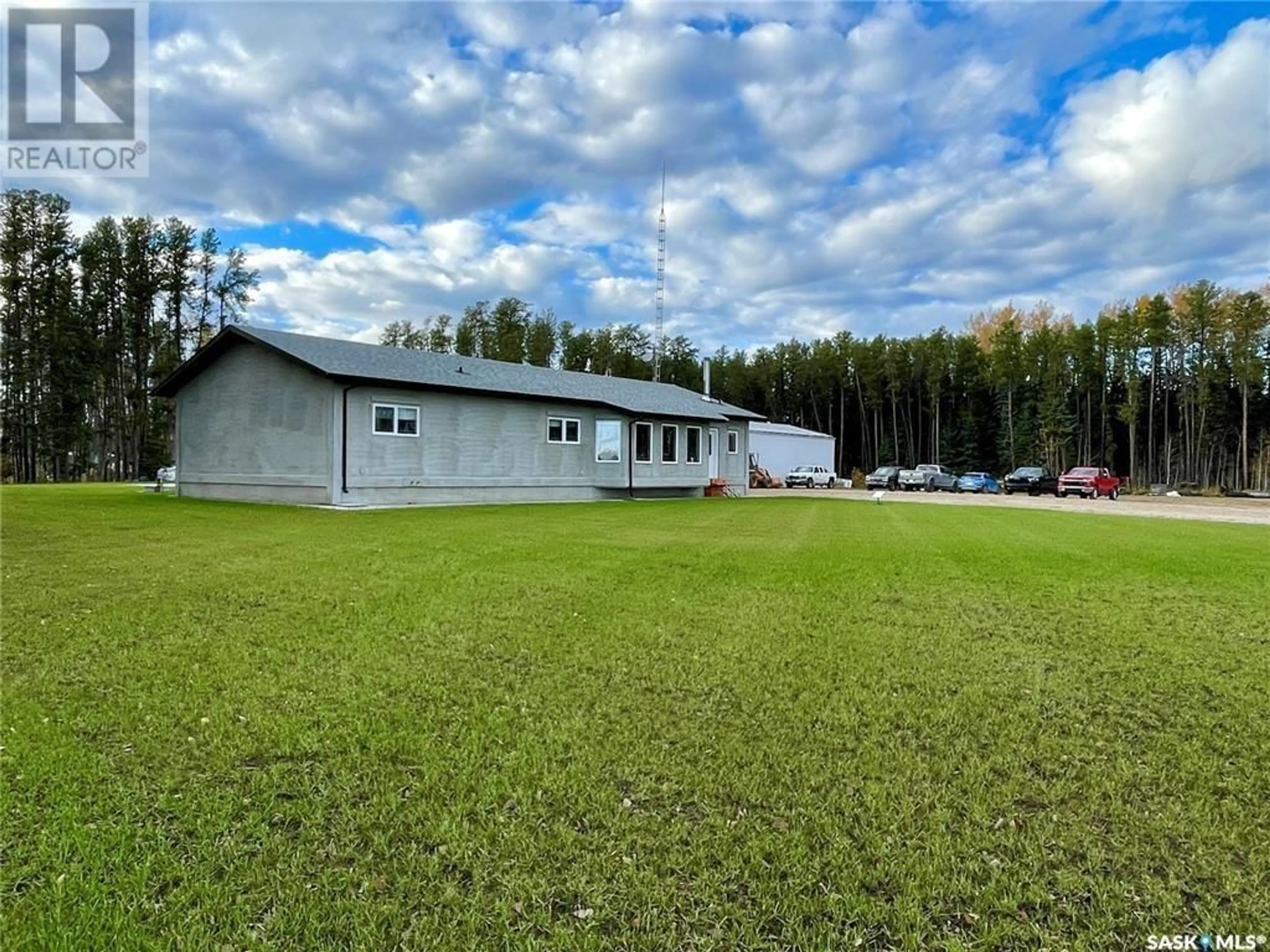 A pic from outside/outdoor area/front of a property/back of a property/a pic from drone, building for Morton Acreage, Hudson Bay Rm No. 394 Saskatchewan S0E0Y0