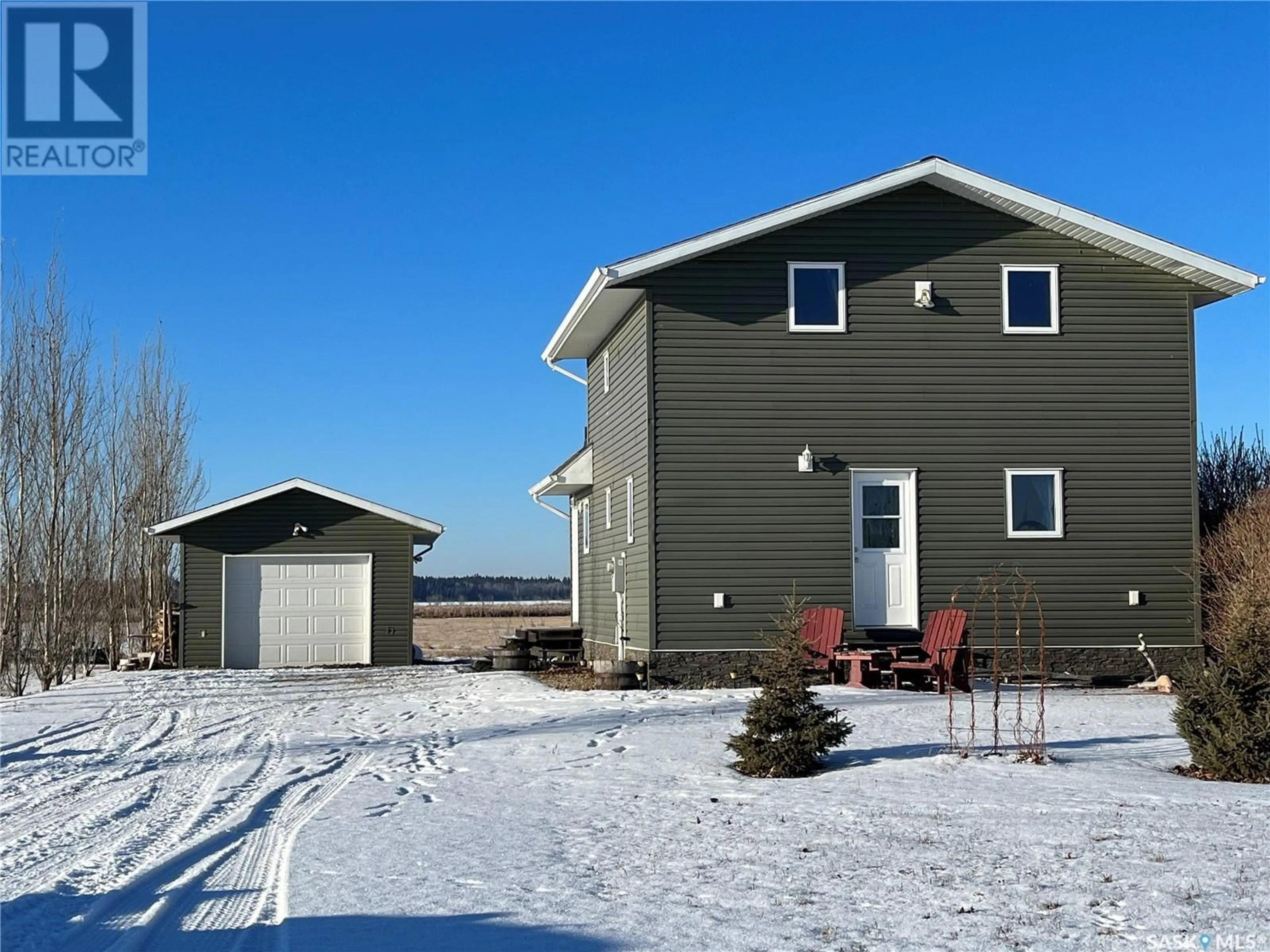 A pic from outside/outdoor area/front of a property/back of a property/a pic from drone, unknown for 16 Porcupine DRIVE, Delaronde Lake Saskatchewan S0J0E0