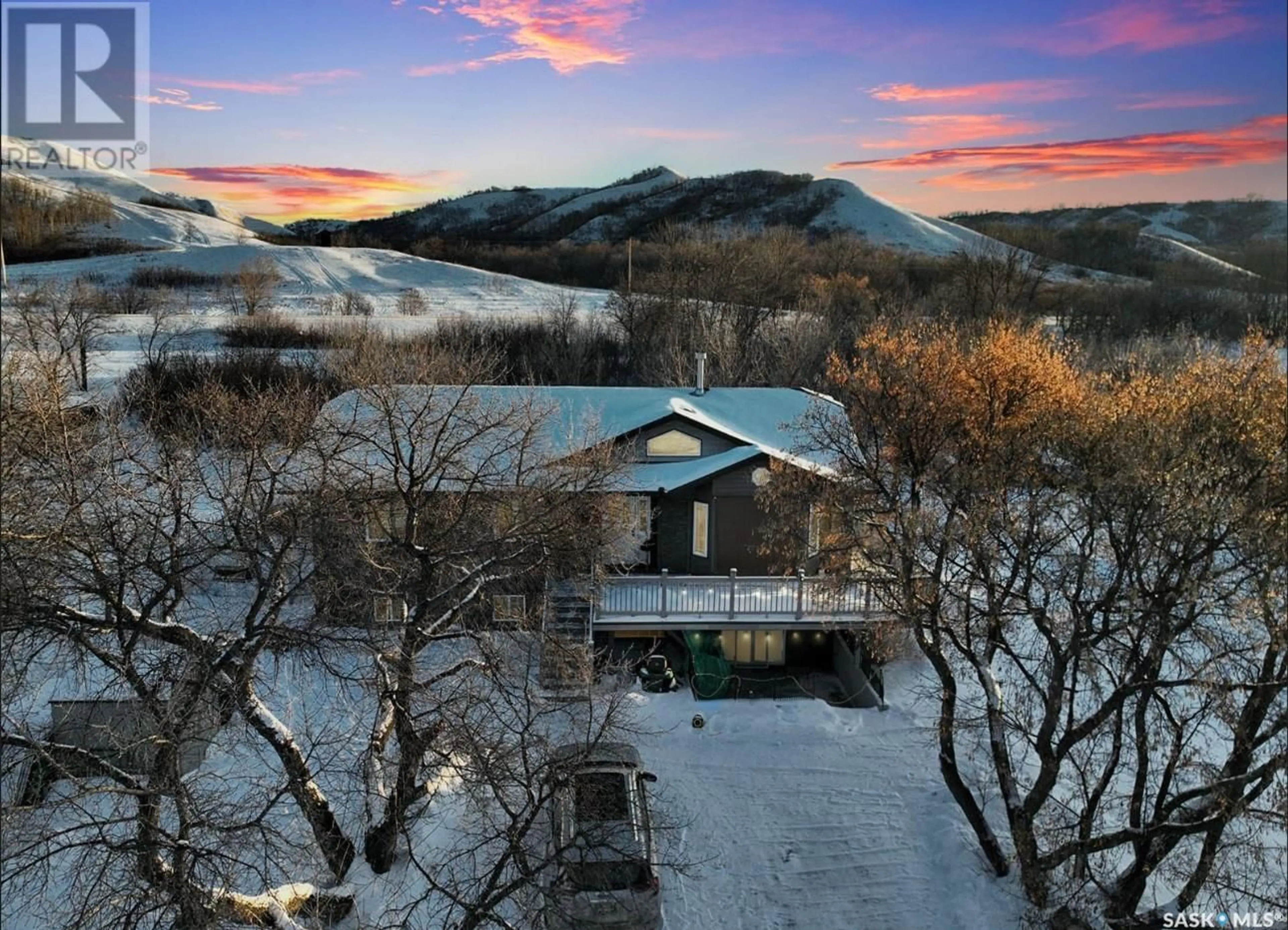 A pic from outside/outdoor area/front of a property/back of a property/a pic from drone, mountain view for 317 IVY HEIGHTS, Crooked Lake Saskatchewan S0G5L0