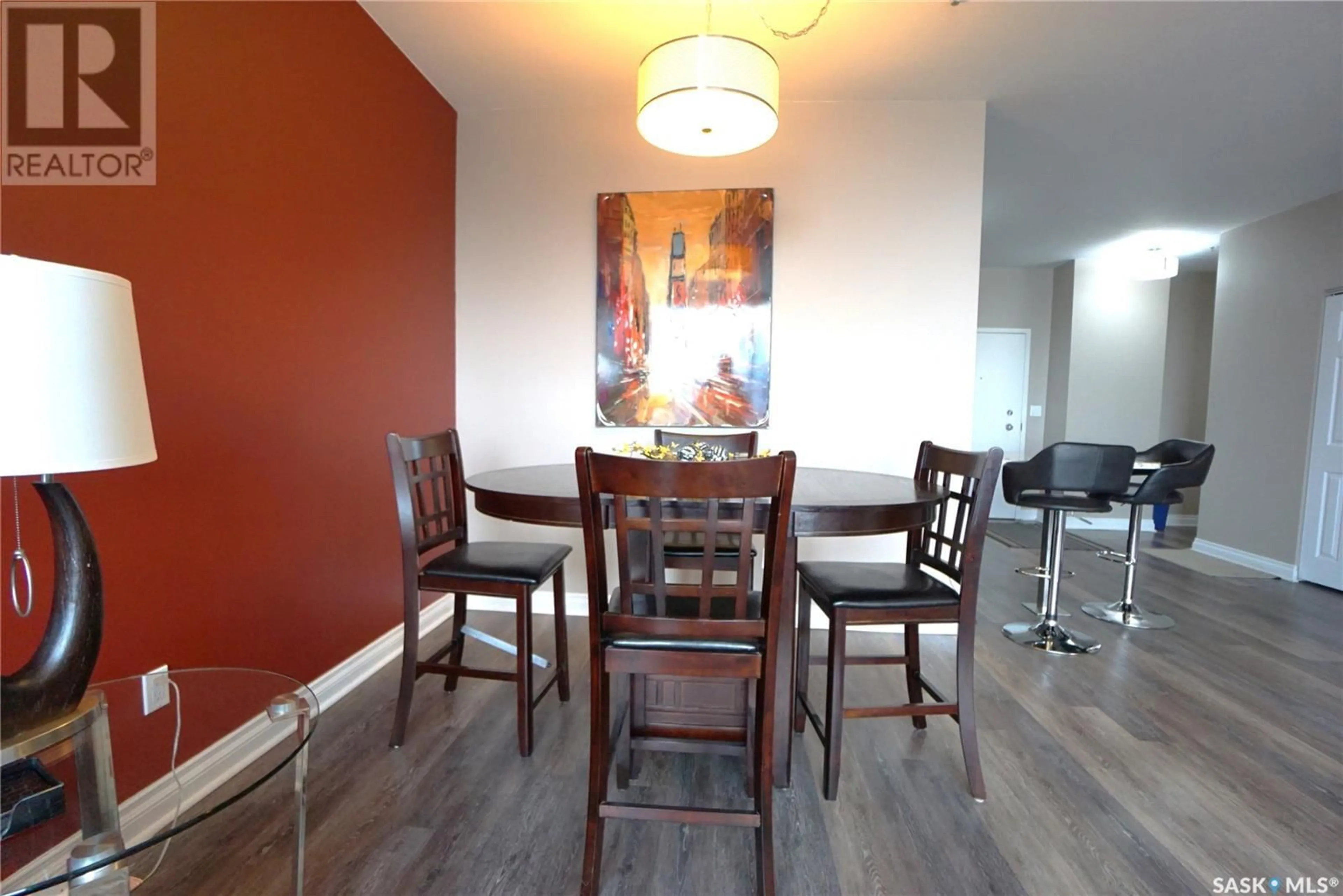 Dining room, wood/laminate floor for 1106 1867 Hamilton STREET, Regina Saskatchewan S4P2C2