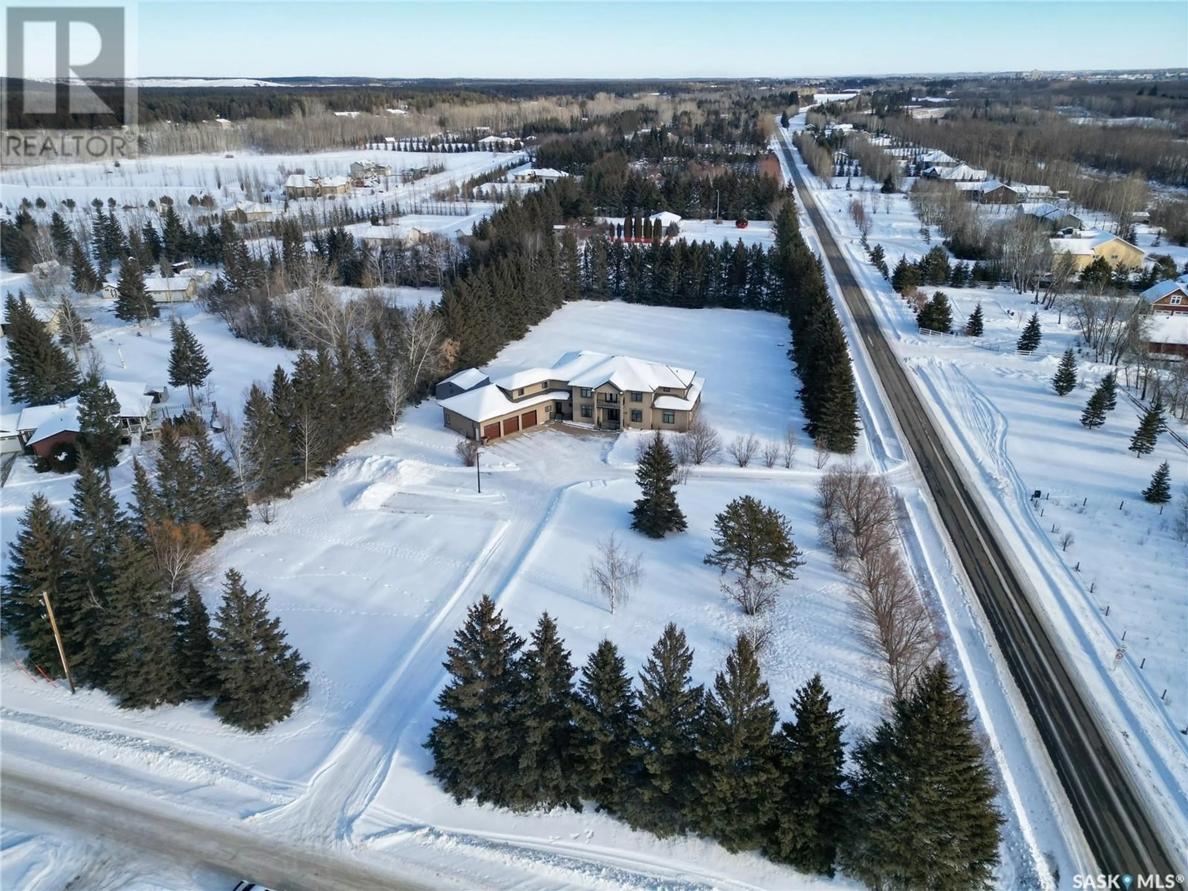 A pic from outside/outdoor area/front of a property/back of a property/a pic from drone, building for 374 Cedar AVENUE, Buckland Rm No. 491 Saskatchewan S6V5R3