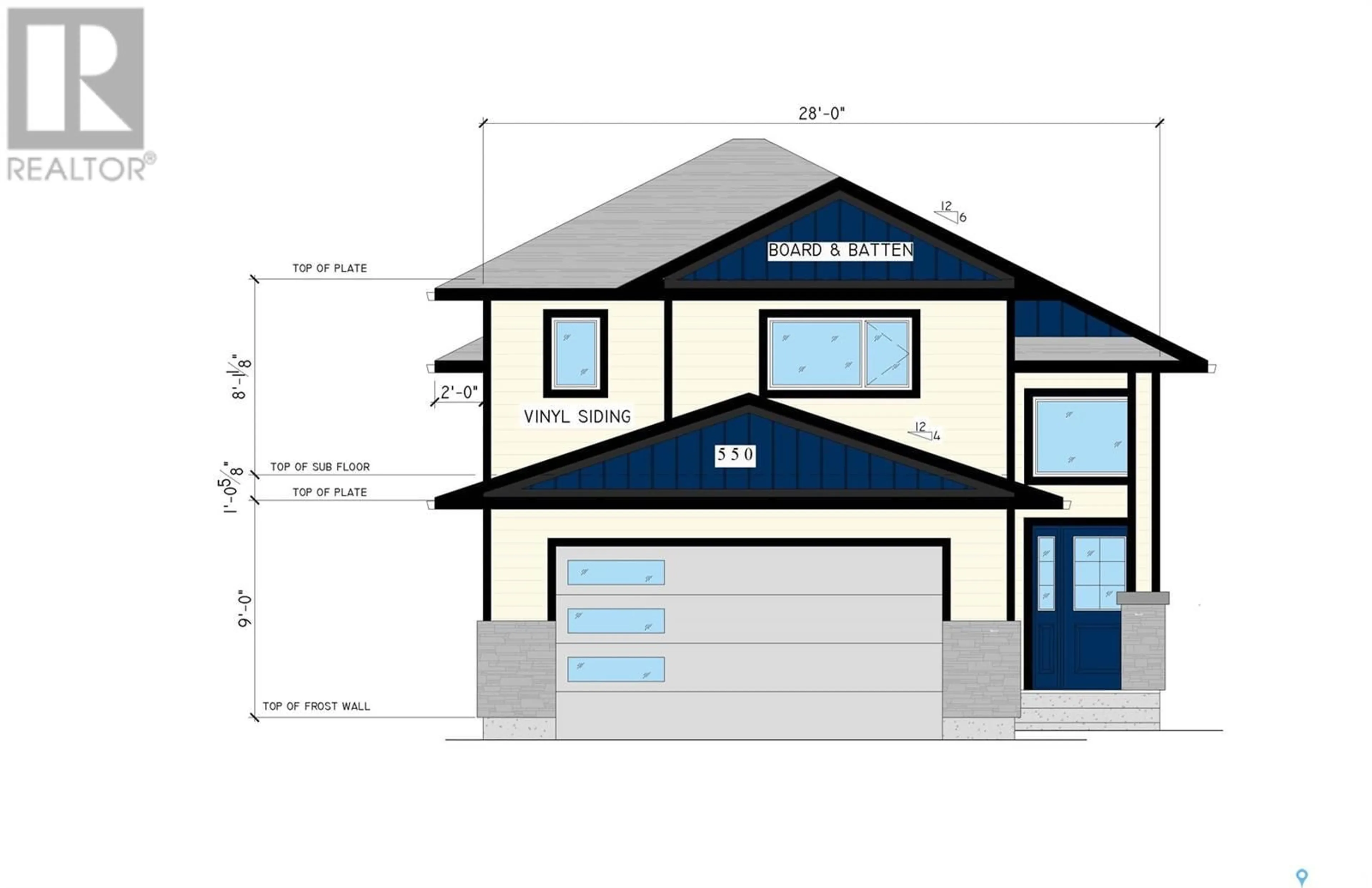 Home with vinyl exterior material, building for 550 Sharma CRESCENT, Saskatoon Saskatchewan S7W1K9