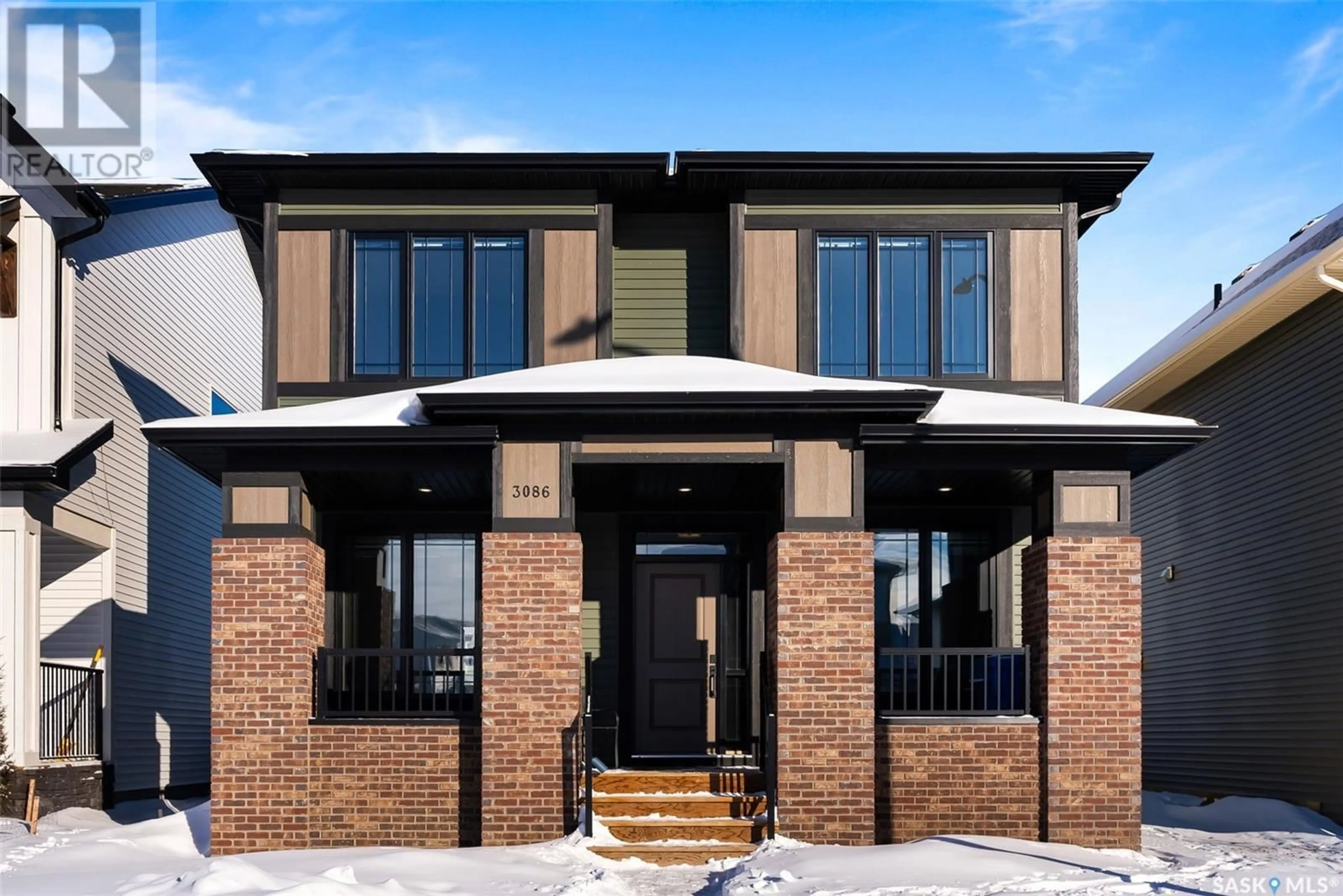 Home with brick exterior material, street for 3086 Bellegarde CRESCENT, Regina Saskatchewan S4V3W3