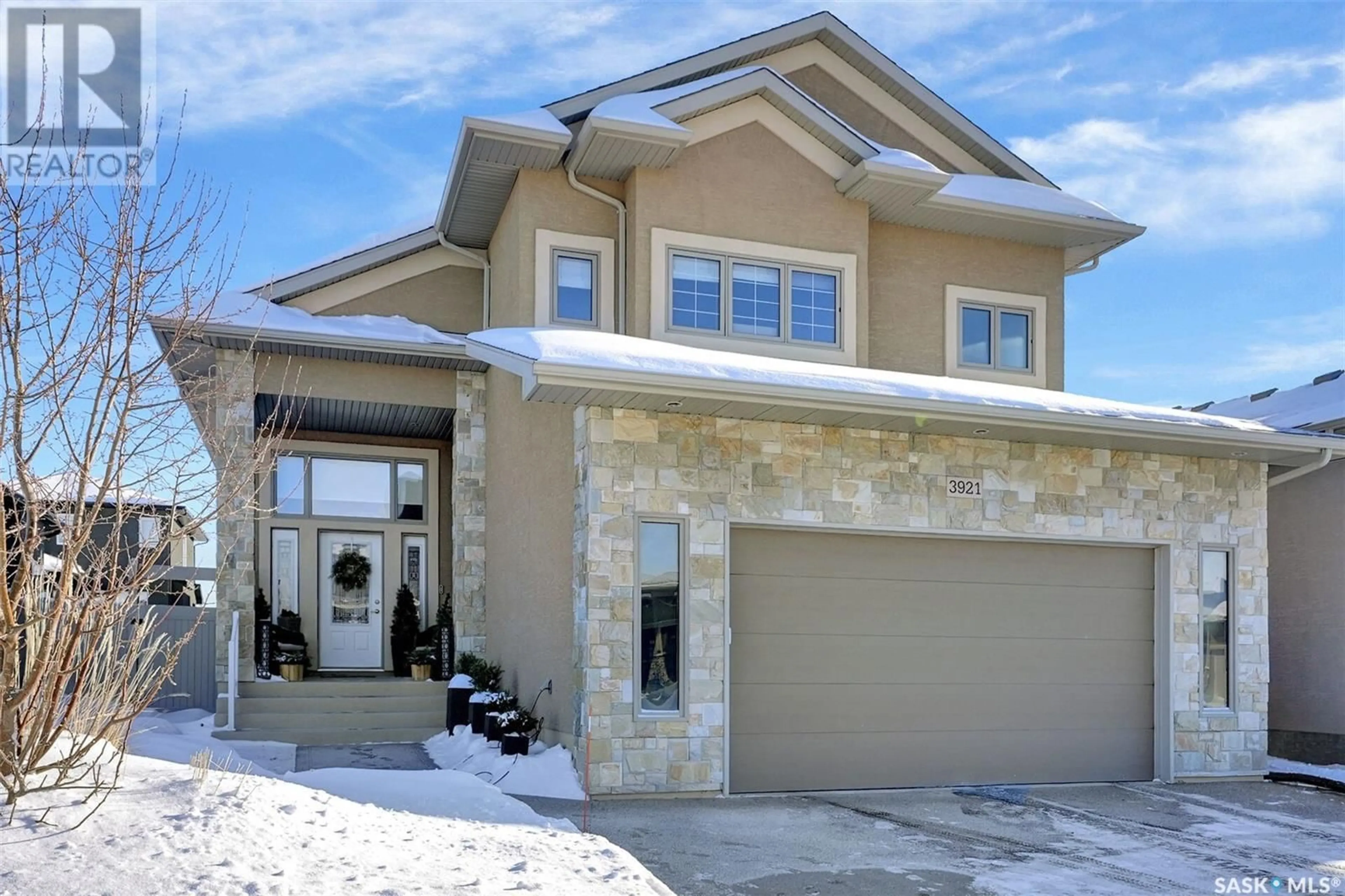 Home with brick exterior material, street for 3921 Sandhill CRESCENT, Regina Saskatchewan S4V3G7