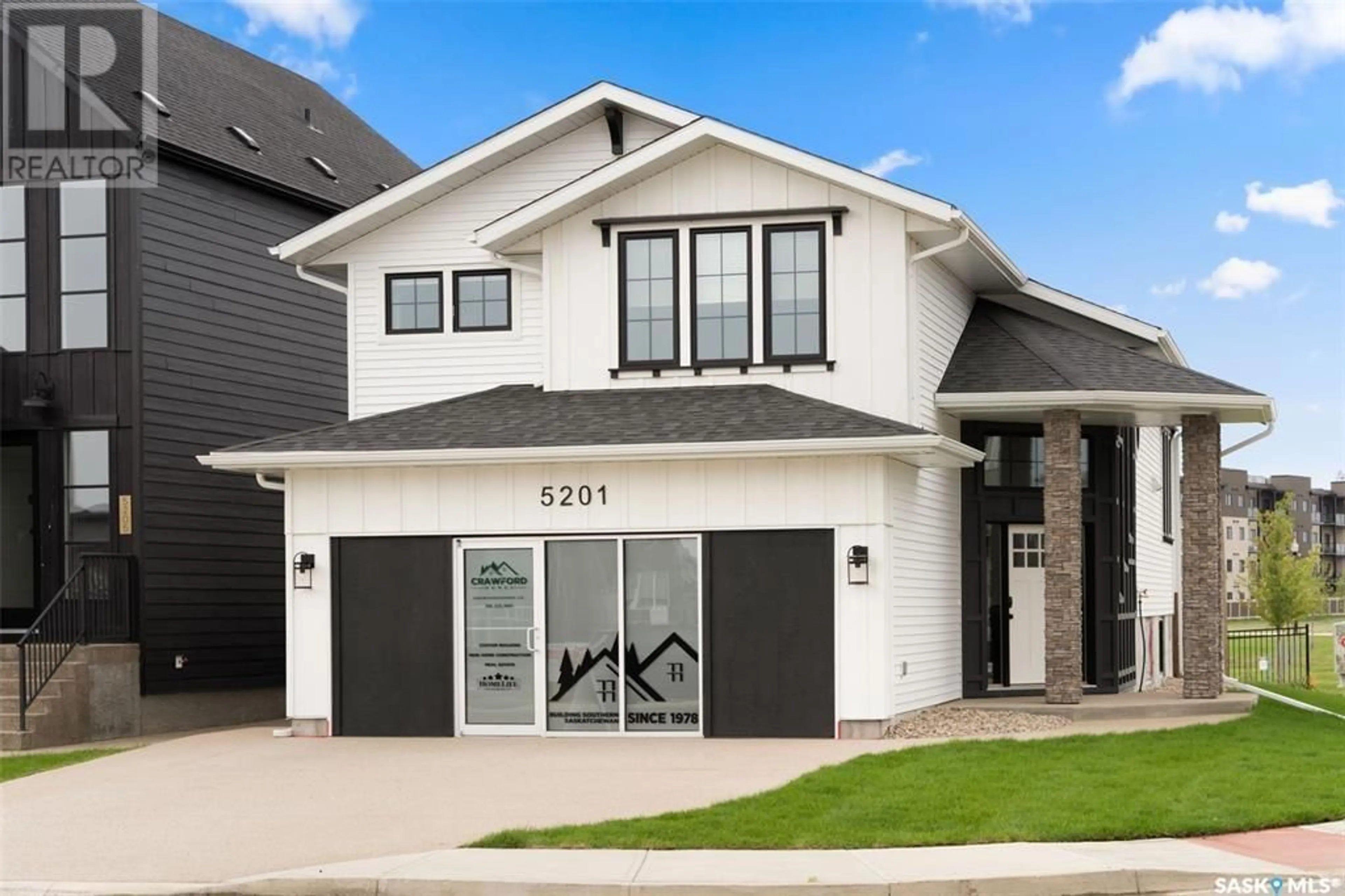 Home with vinyl exterior material, street for 5201 Green CRESCENT, Regina Saskatchewan S4V3S9