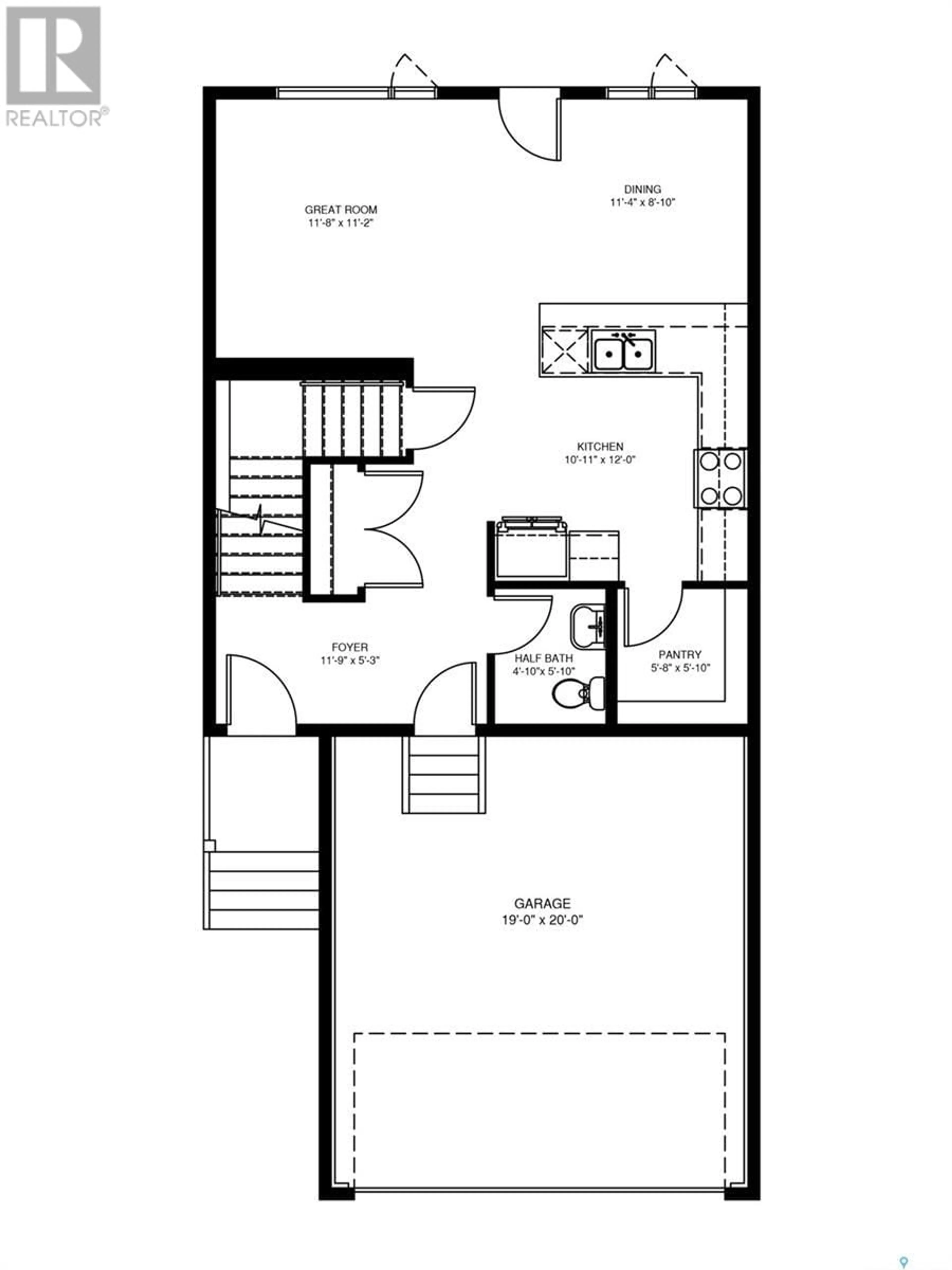 Floor plan for 278 Pepper COURT, Saskatoon Saskatchewan S7V1S7