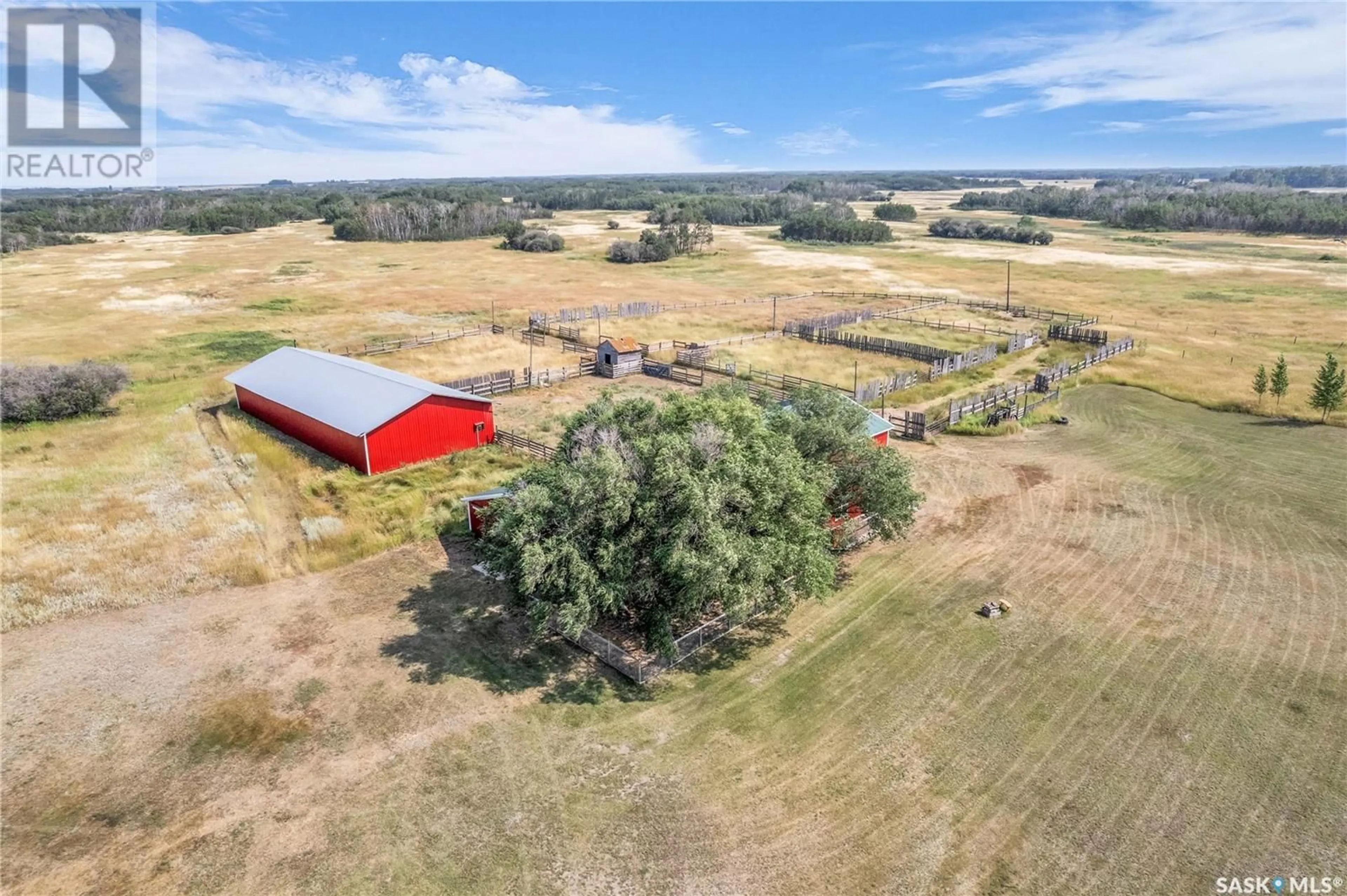 A pic from outside/outdoor area/front of a property/back of a property/a pic from drone, building for DIAMOND VIEW ACREAGE, Vanscoy Rm No. 345 Saskatchewan S7L3J0