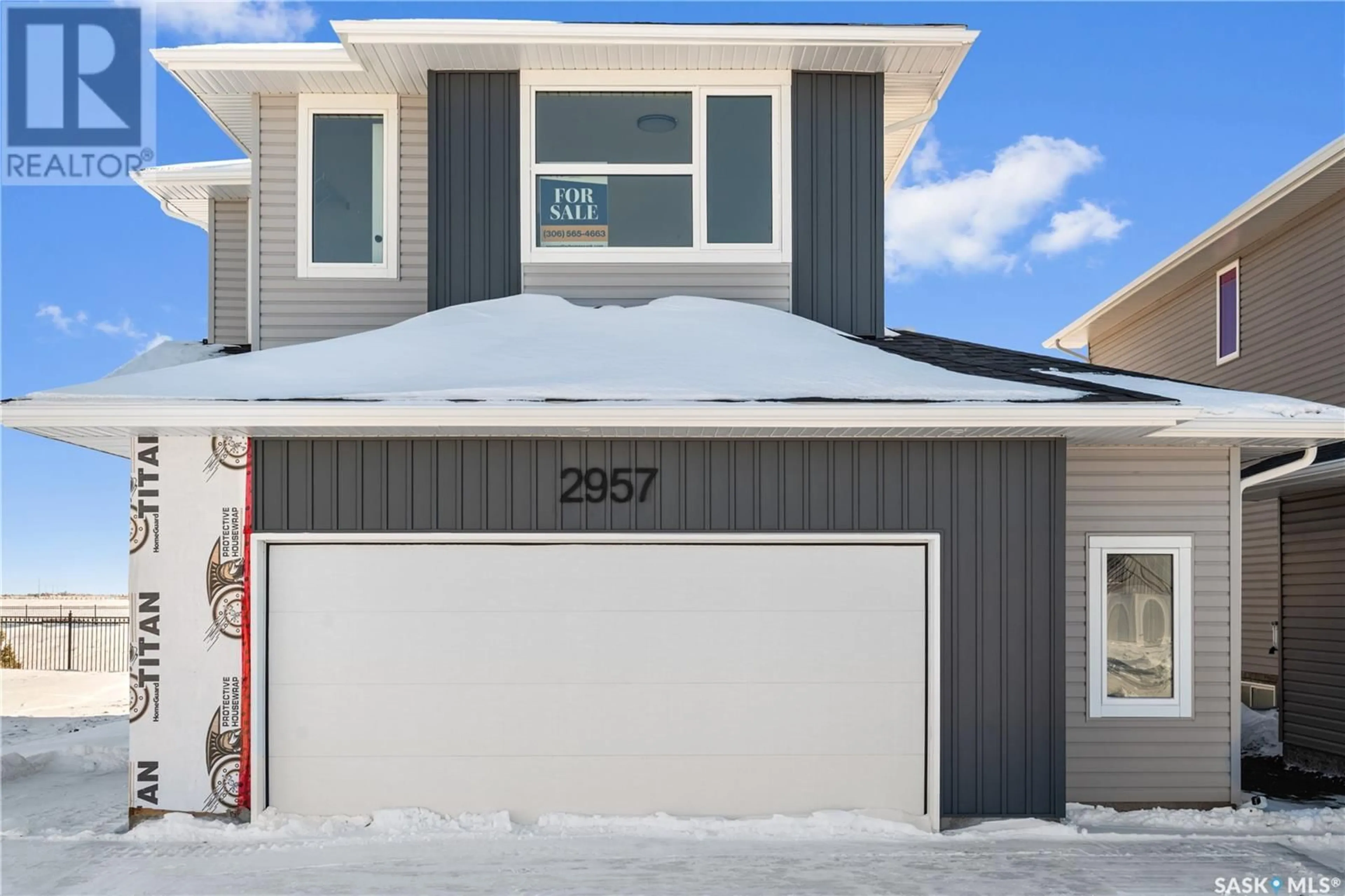 Home with vinyl exterior material, street for 2957 Bellegarde CRESCENT, Regina Saskatchewan S4V3W4