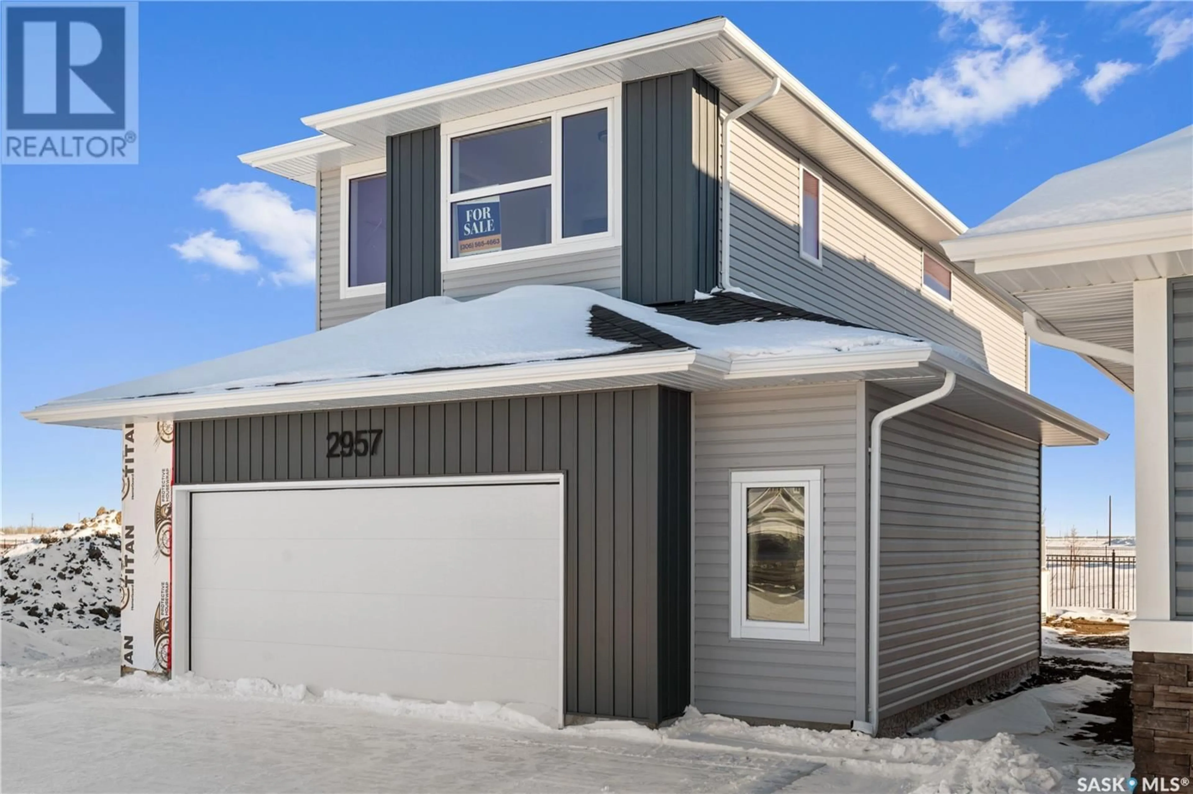 Home with vinyl exterior material, street for 2957 Bellegarde CRESCENT, Regina Saskatchewan S4V3W4