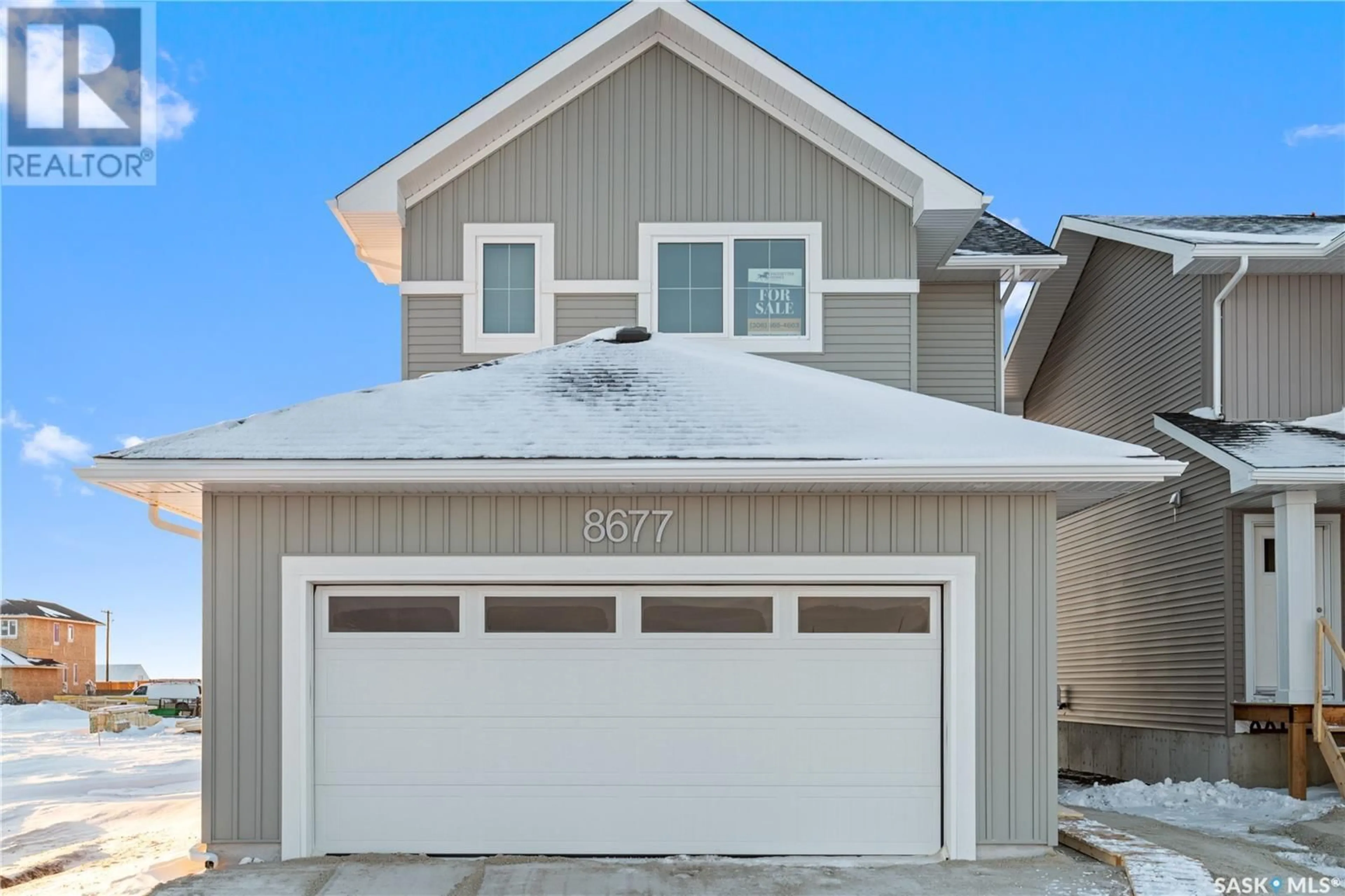 Home with vinyl exterior material, street for 8677 Wheat CRESCENT, Regina Saskatchewan S4Y0H4