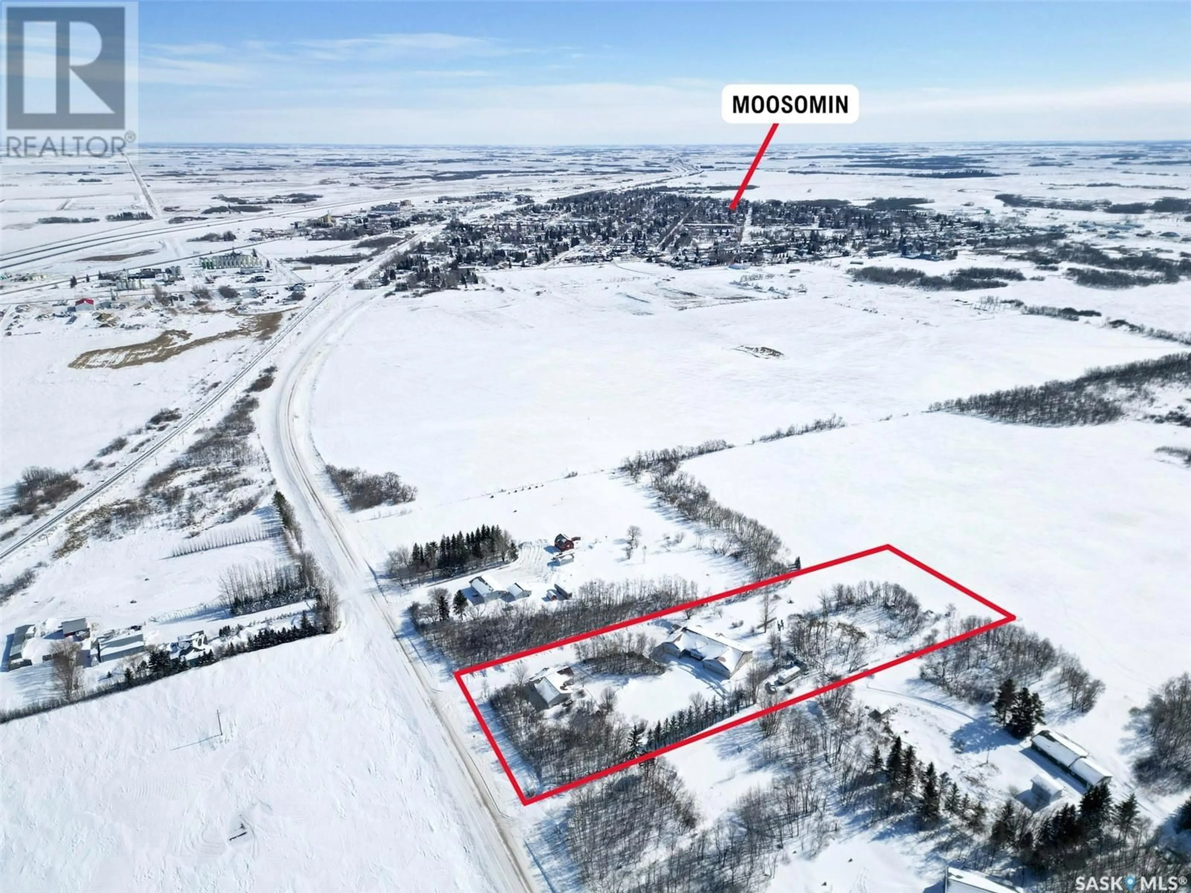 A pic from outside/outdoor area/front of a property/back of a property/a pic from drone, mountain view for Cook Acreage, Moosomin Rm No. 121 Saskatchewan S0G3N0