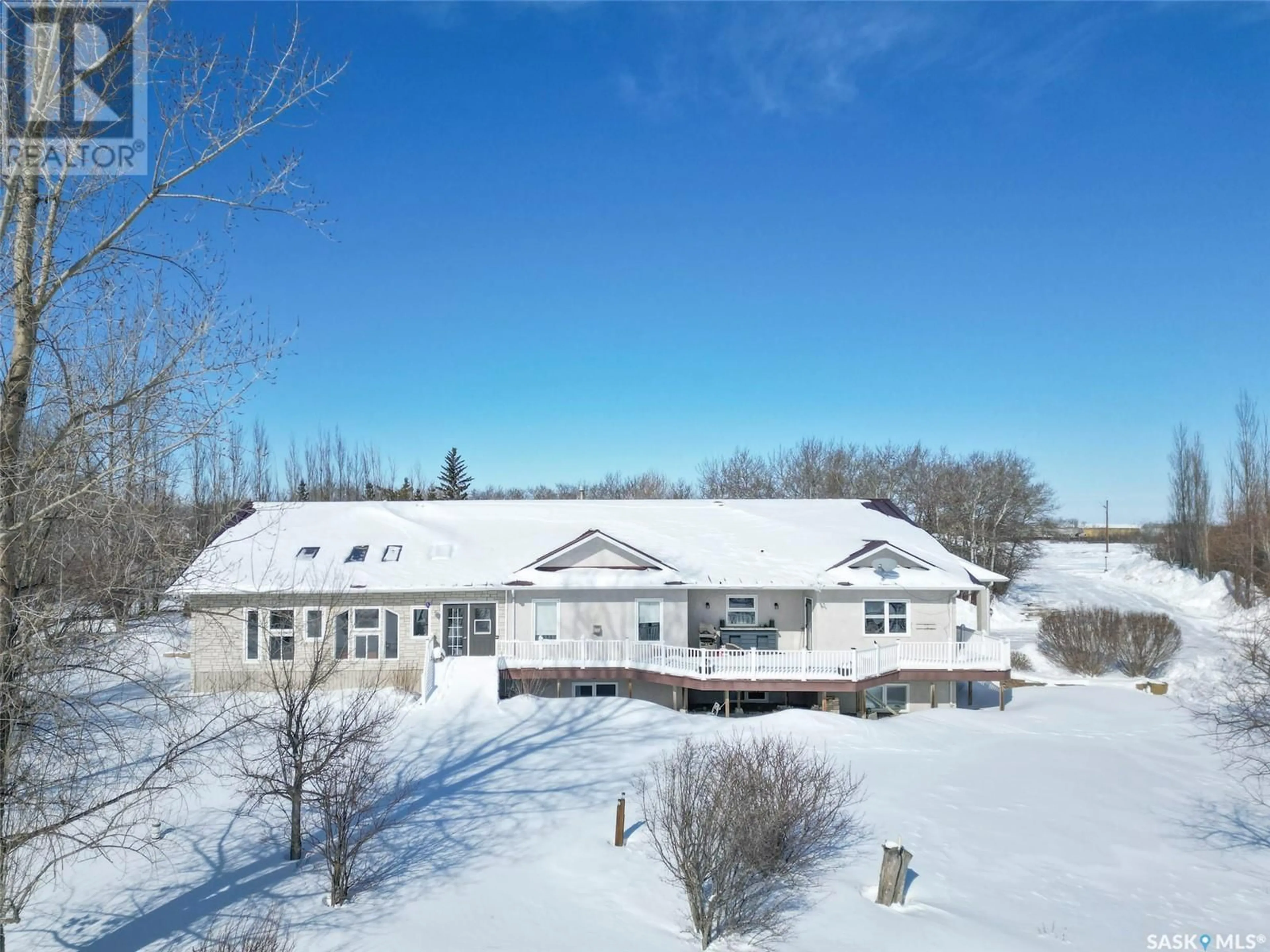 A pic from outside/outdoor area/front of a property/back of a property/a pic from drone, building for Cook Acreage, Moosomin Rm No. 121 Saskatchewan S0G3N0