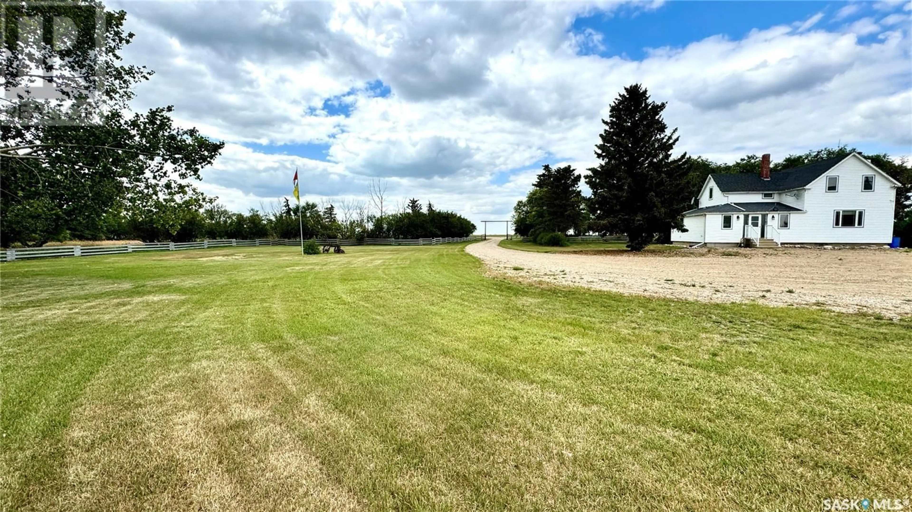 A pic from outside/outdoor area/front of a property/back of a property/a pic from drone, water/lake/river/ocean view for DAVIDSON ACREAGE, Arm River Rm No. 252 Saskatchewan S0G1A0