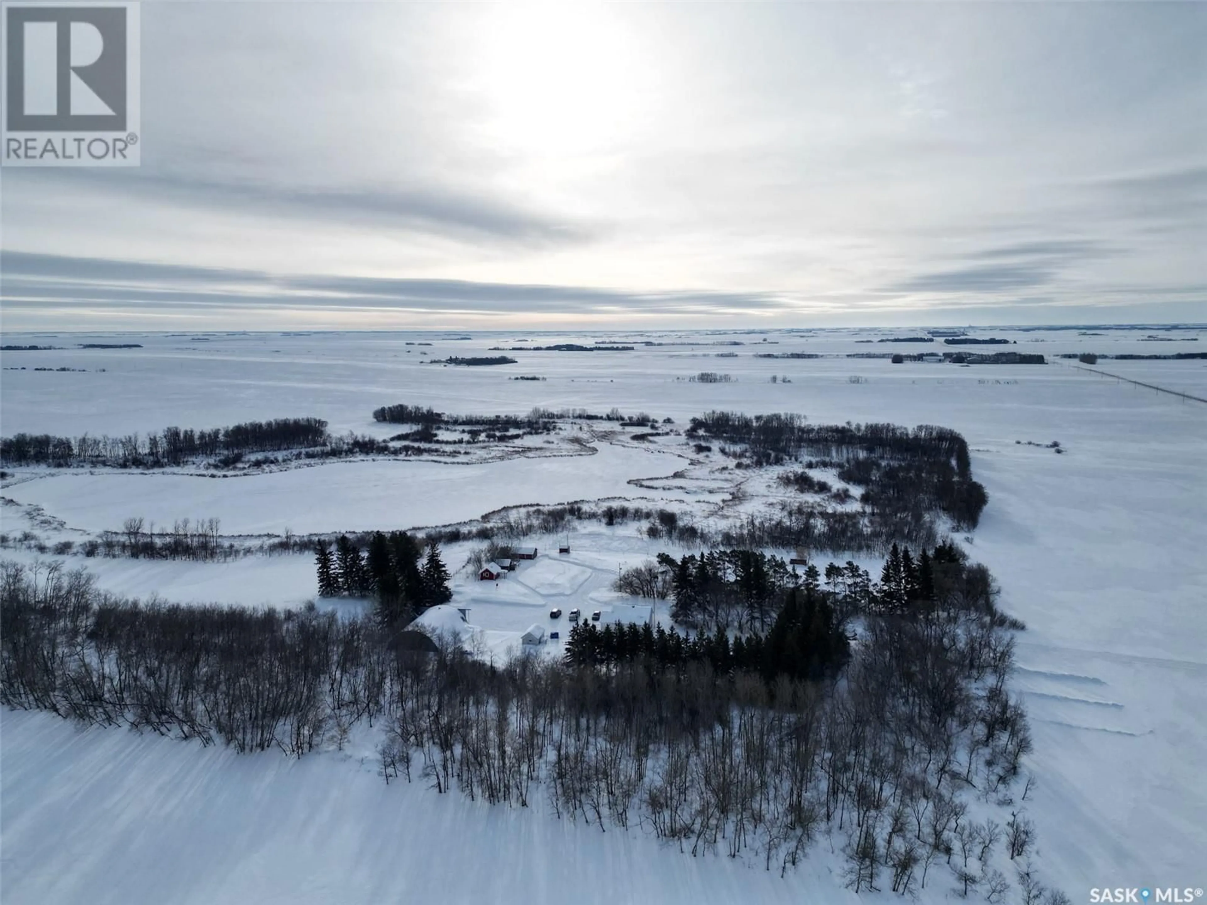 A pic from outside/outdoor area/front of a property/back of a property/a pic from drone, unknown for Leroux Acreage, Humboldt Rm No. 370 Saskatchewan S0K2A0