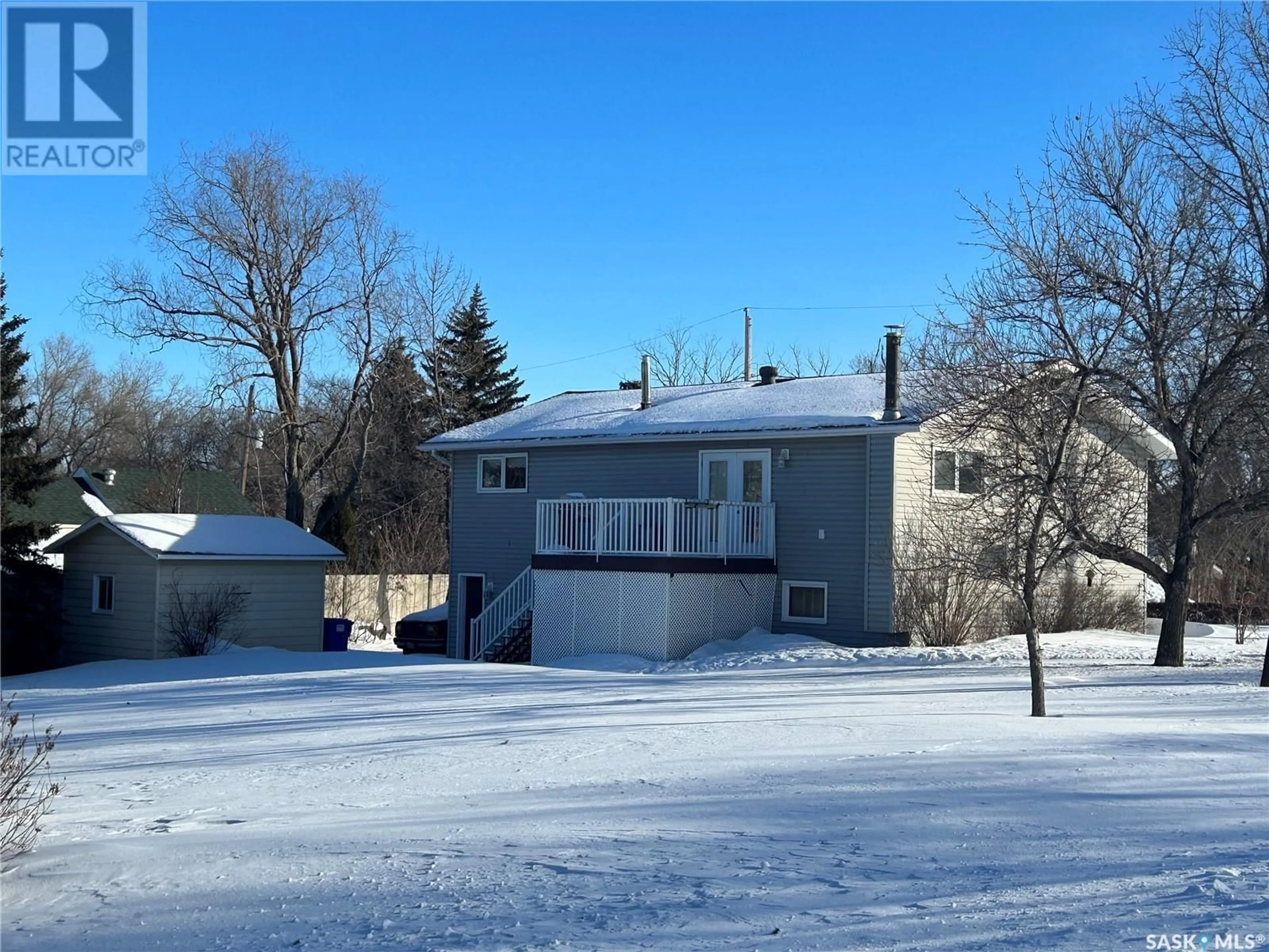 A pic from outside/outdoor area/front of a property/back of a property/a pic from drone, street for 114 Pine STREET, Wolseley Saskatchewan S0G5H0