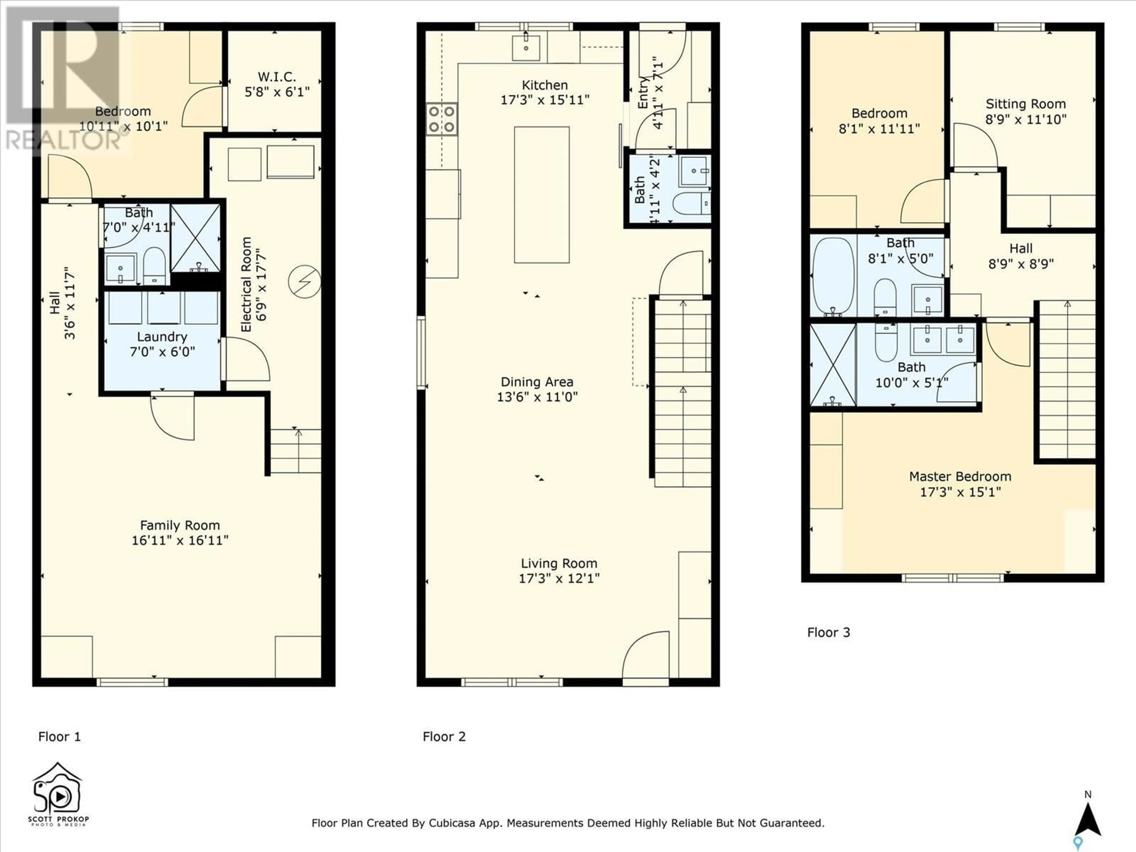 Floor plan for 119 Hilliard STREET W, Saskatoon Saskatchewan S7M0E4