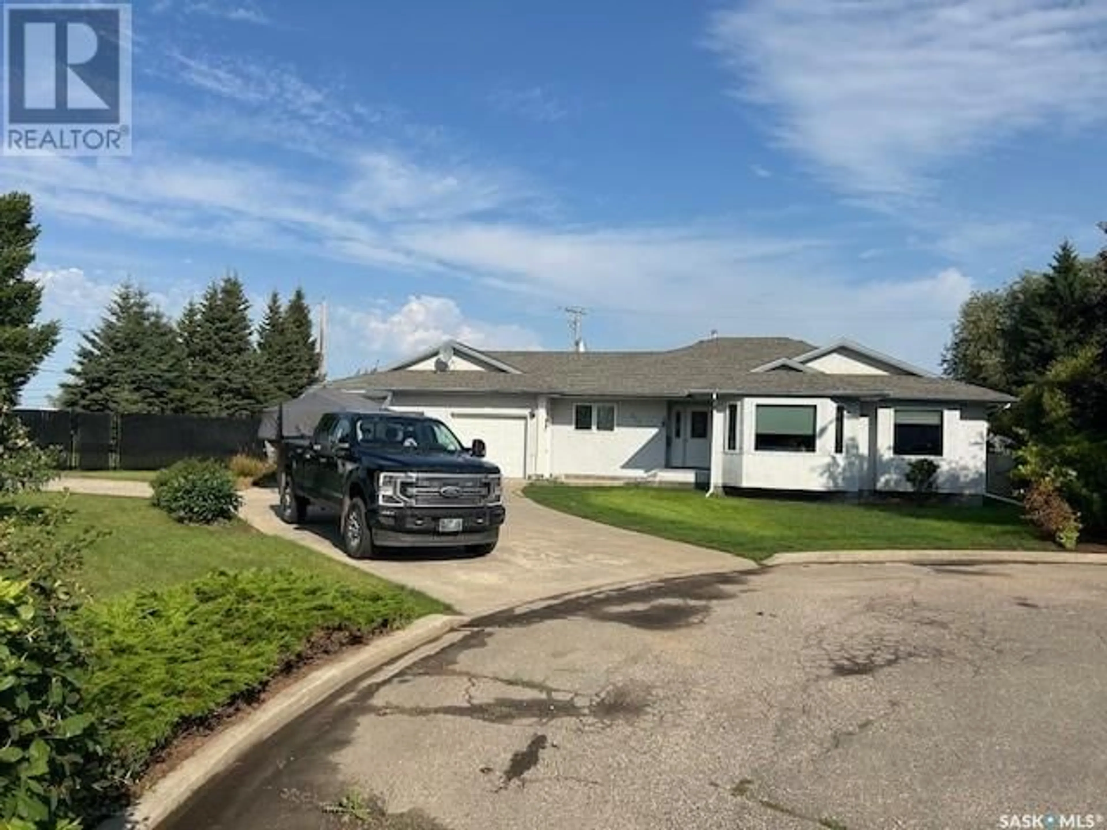 A pic from outside/outdoor area/front of a property/back of a property/a pic from drone, street for 713 Meadowlark COURT, Shellbrook Saskatchewan S0J2E0