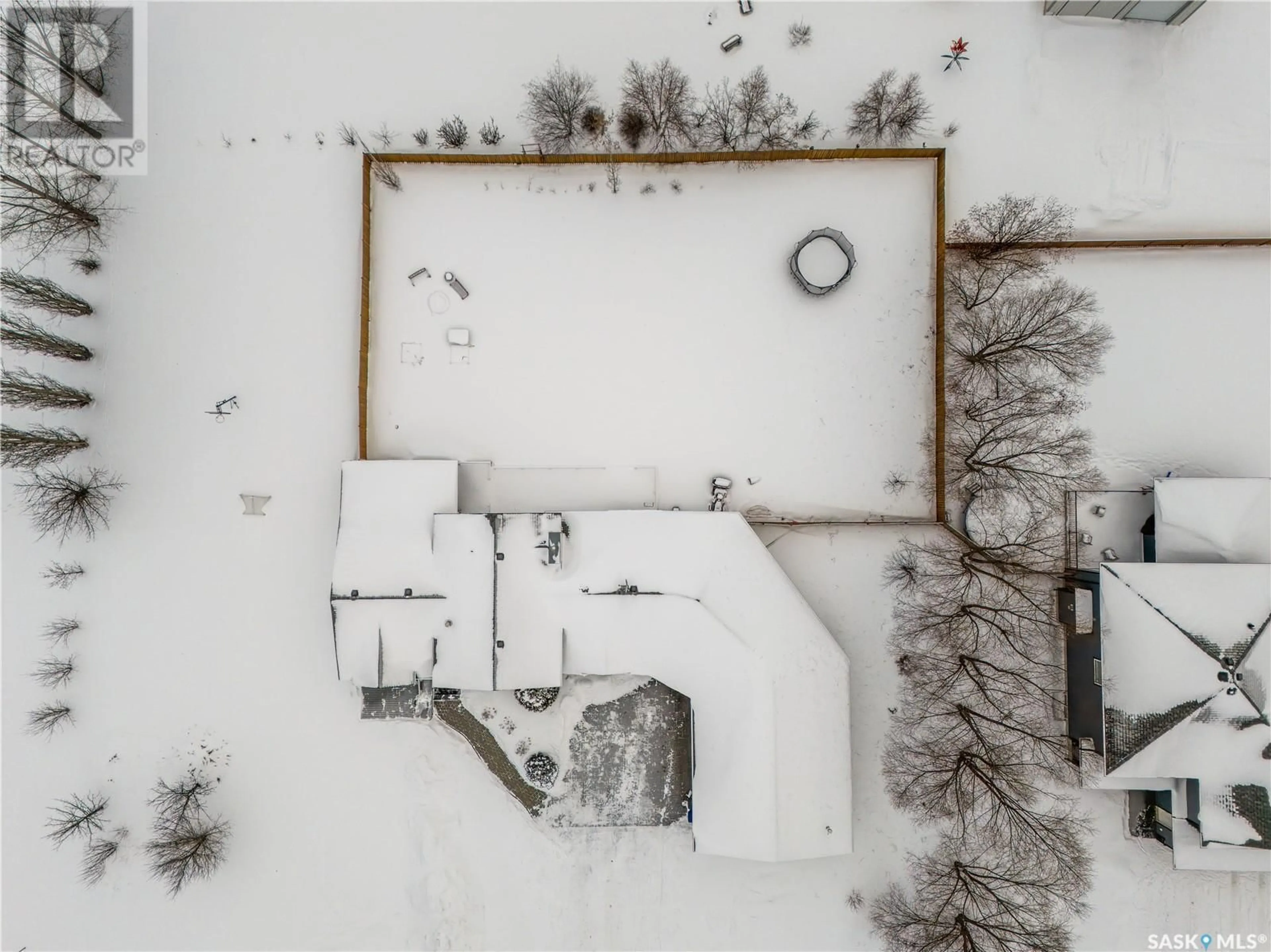 A pic from outside/outdoor area/front of a property/back of a property/a pic from drone, building for 209 1st STREET W, Pierceland Saskatchewan S0M2K0