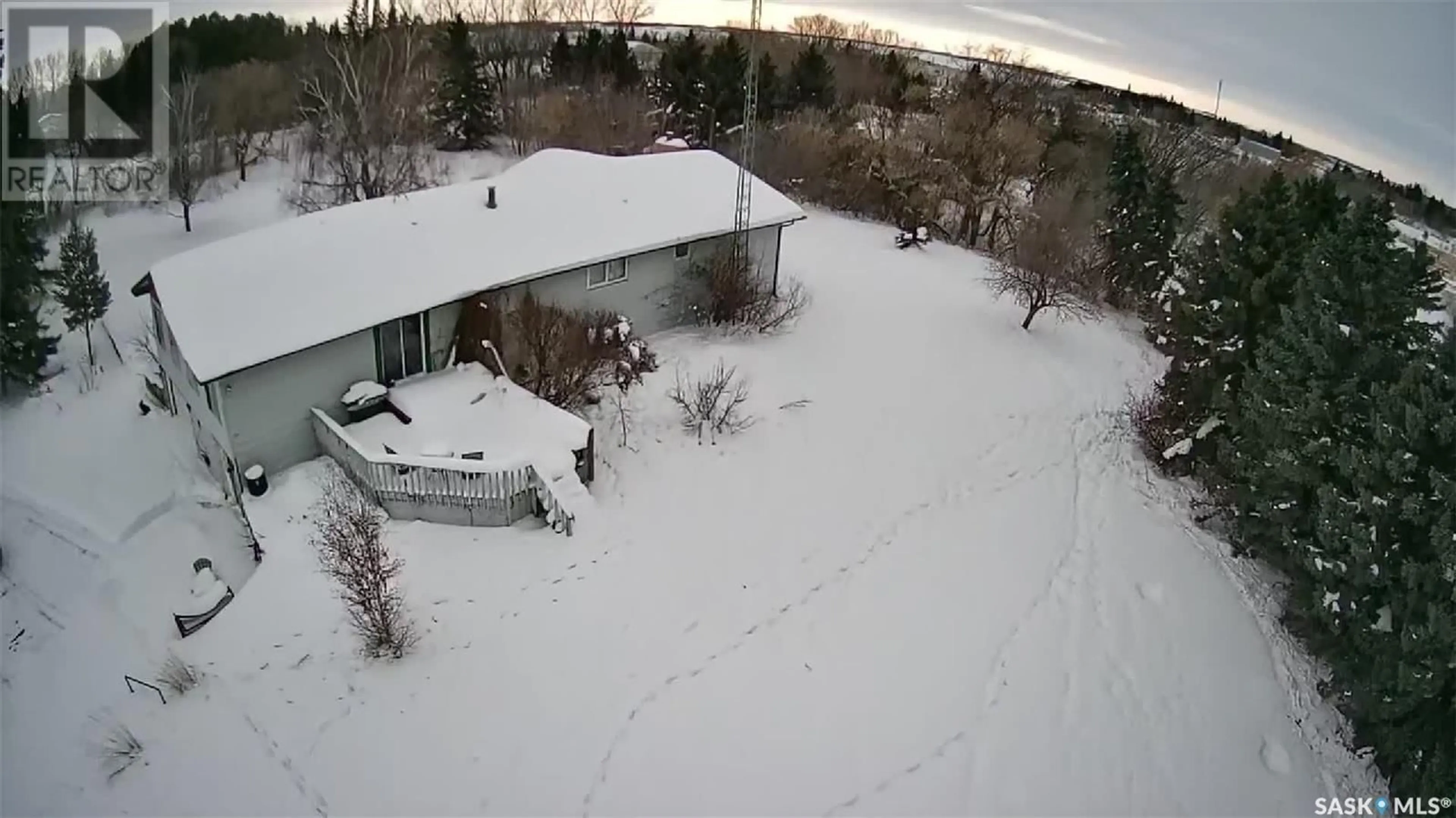 A pic from outside/outdoor area/front of a property/back of a property/a pic from drone, forest/trees view for ANNAHEIM ACREAGE, St. Peter RM No. 369 Saskatchewan S0K0G0
