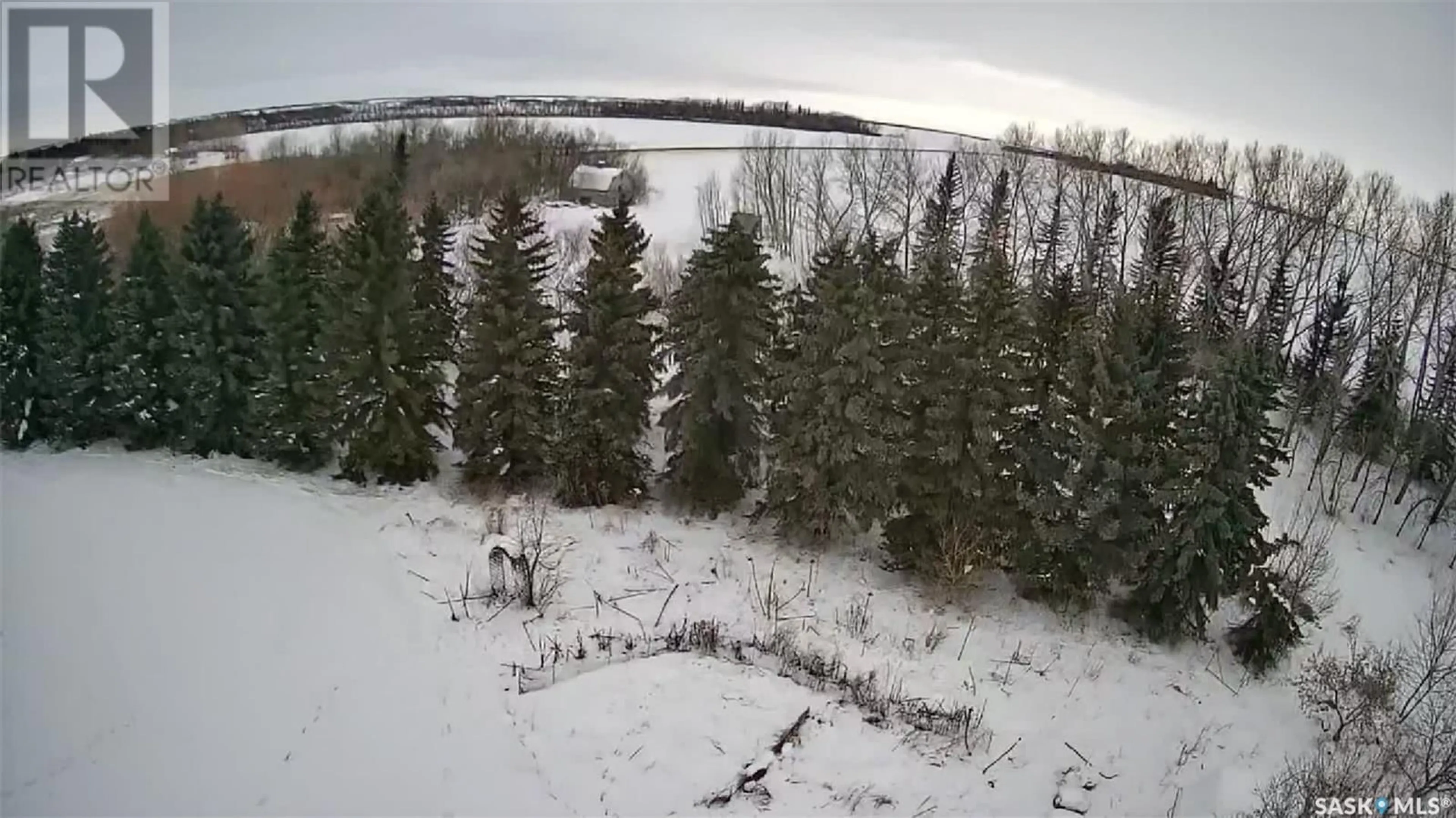 A pic from outside/outdoor area/front of a property/back of a property/a pic from drone, forest/trees view for Annaheim Acreage, St. Peter RM No. 369 Saskatchewan S0K0G0