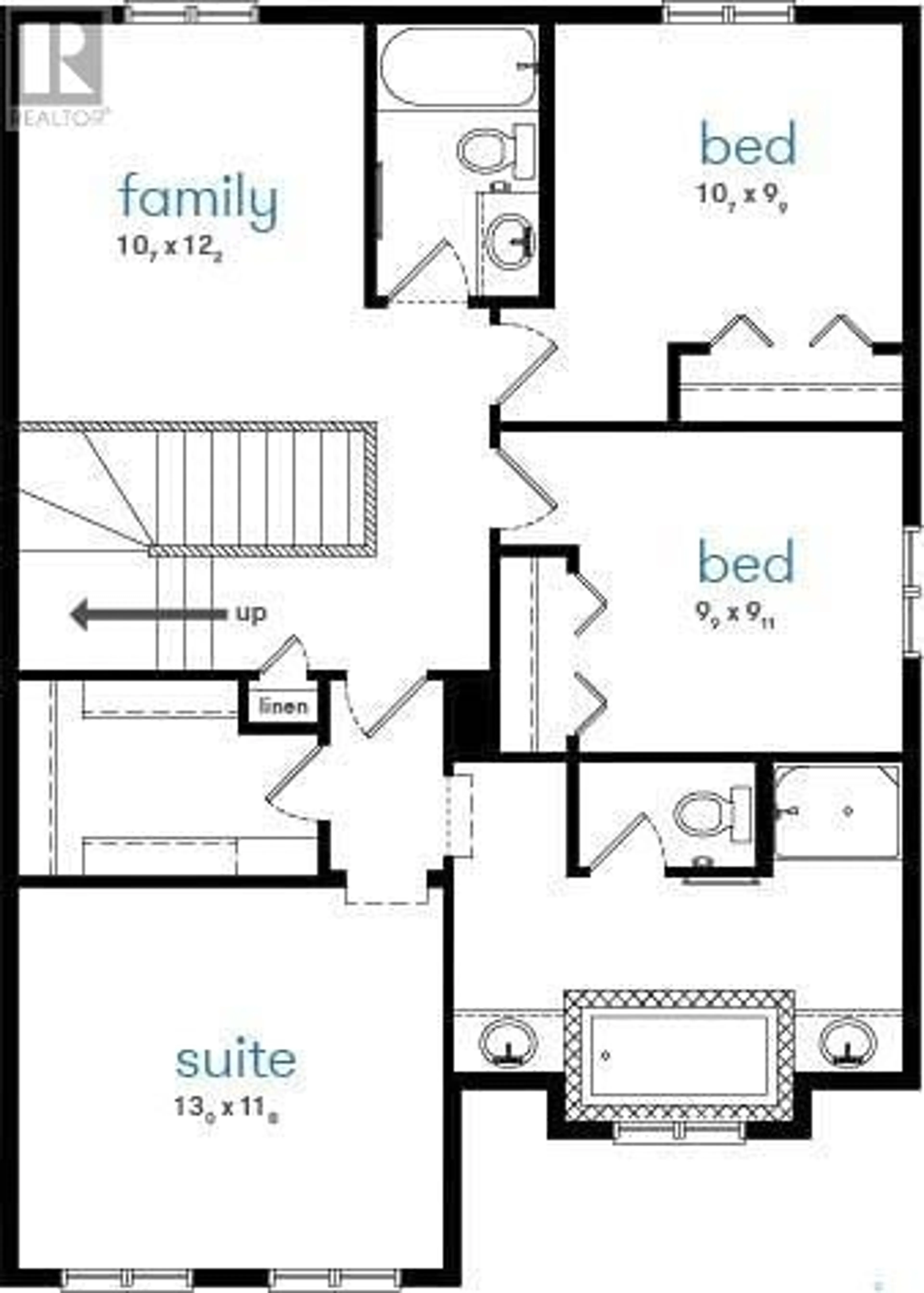 Floor plan for 3329 Favel DRIVE, Regina Saskatchewan S4V1B1