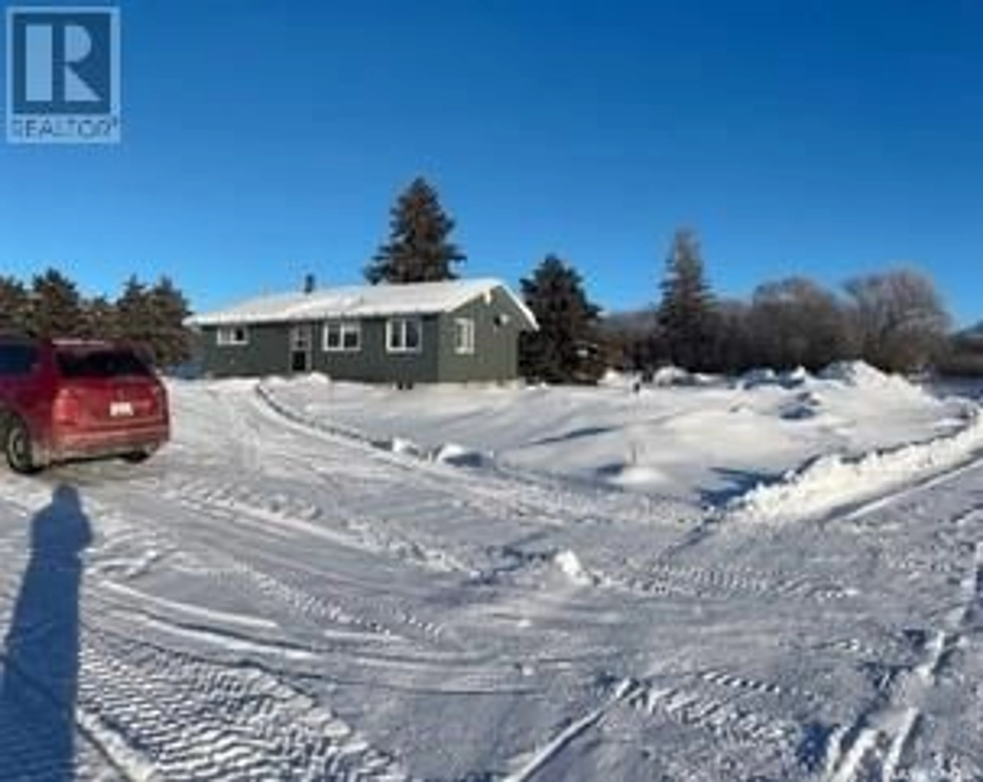 A pic from outside/outdoor area/front of a property/back of a property/a pic from drone, street for Burkart Acreage, Viscount Saskatchewan S0K4M0