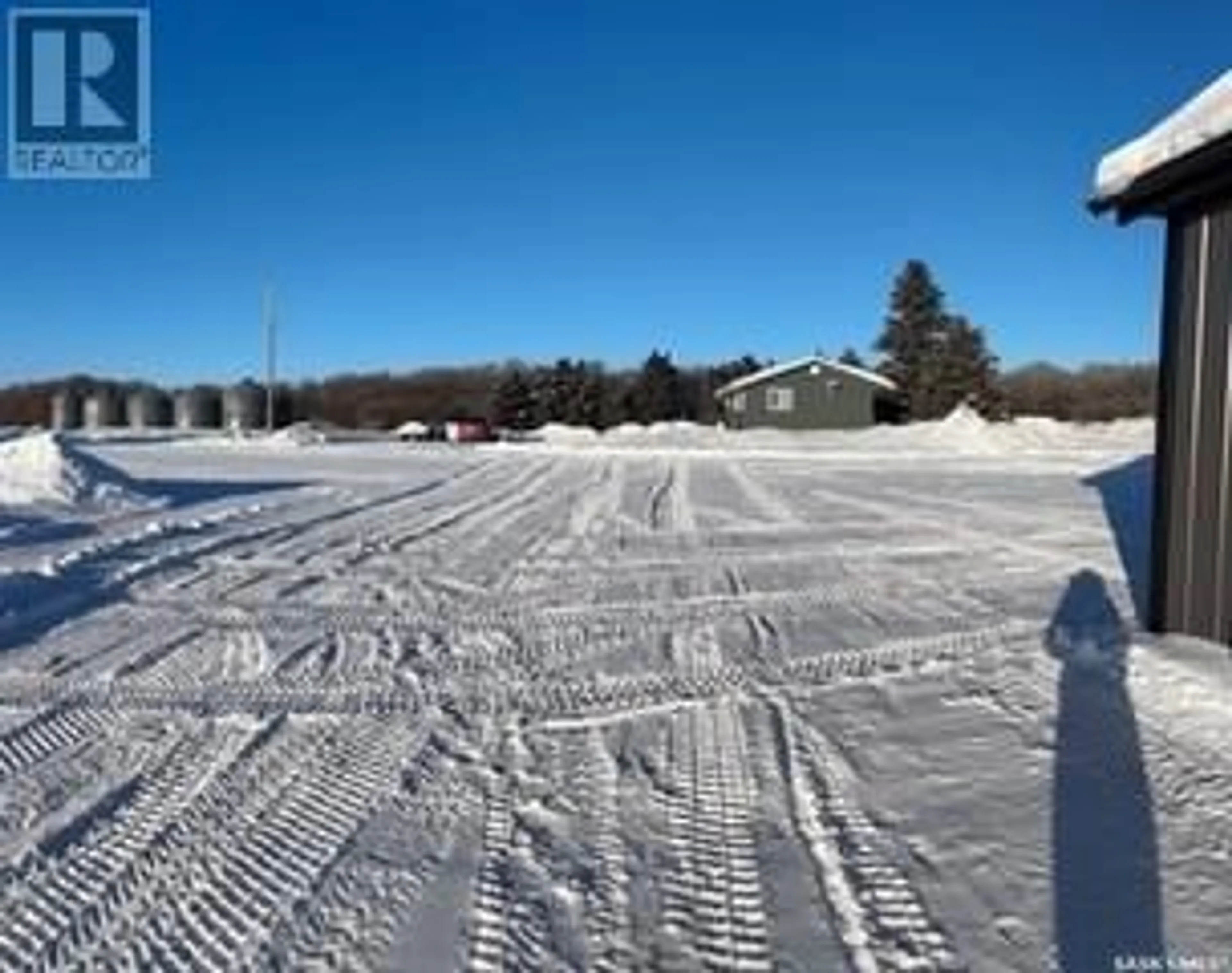 A pic from outside/outdoor area/front of a property/back of a property/a pic from drone, street for Burkart Acreage, Viscount Saskatchewan S0K4M0