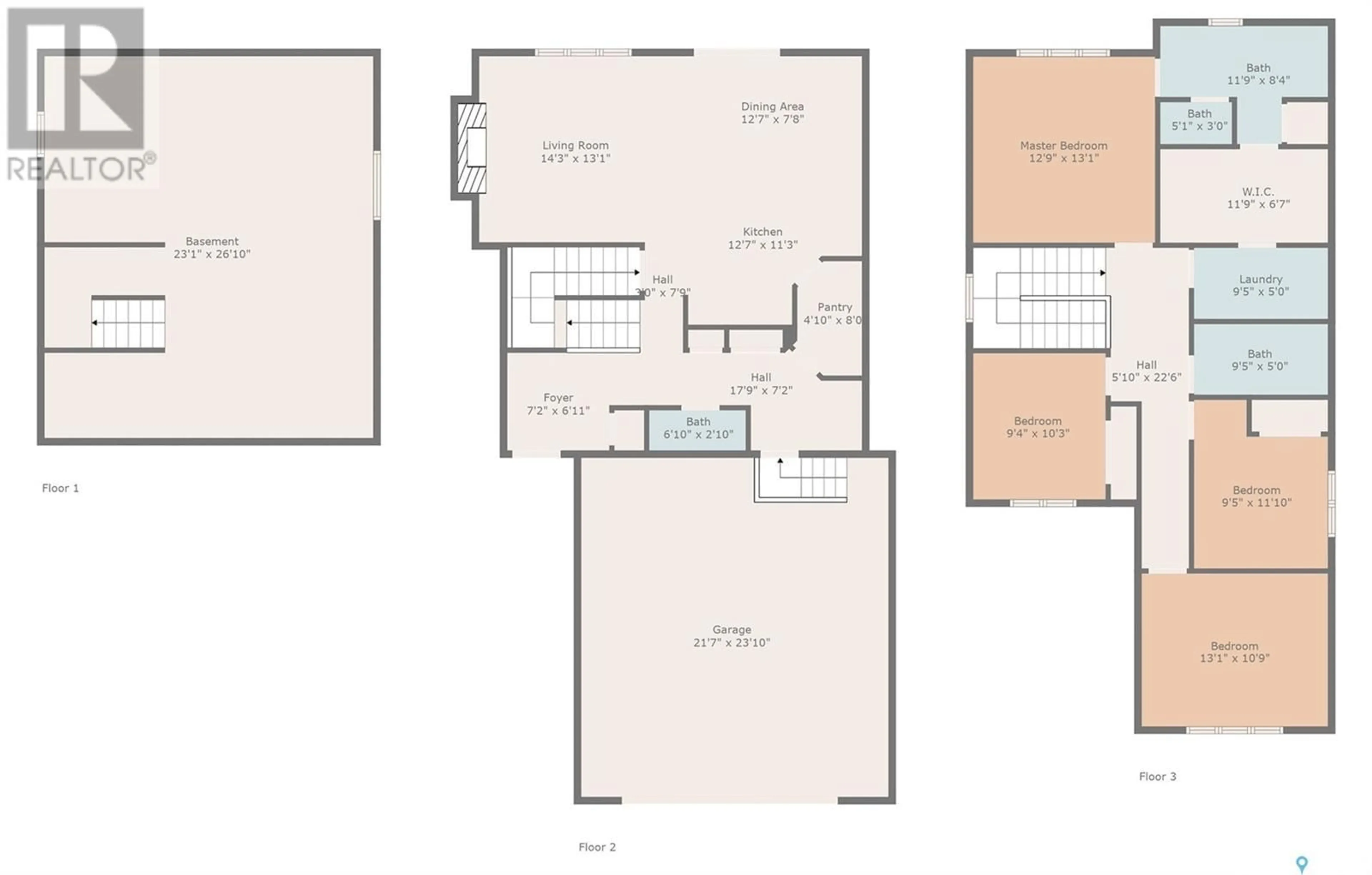 Floor plan for 370 Chelsom MANOR, Saskatoon Saskatchewan S7V1R2