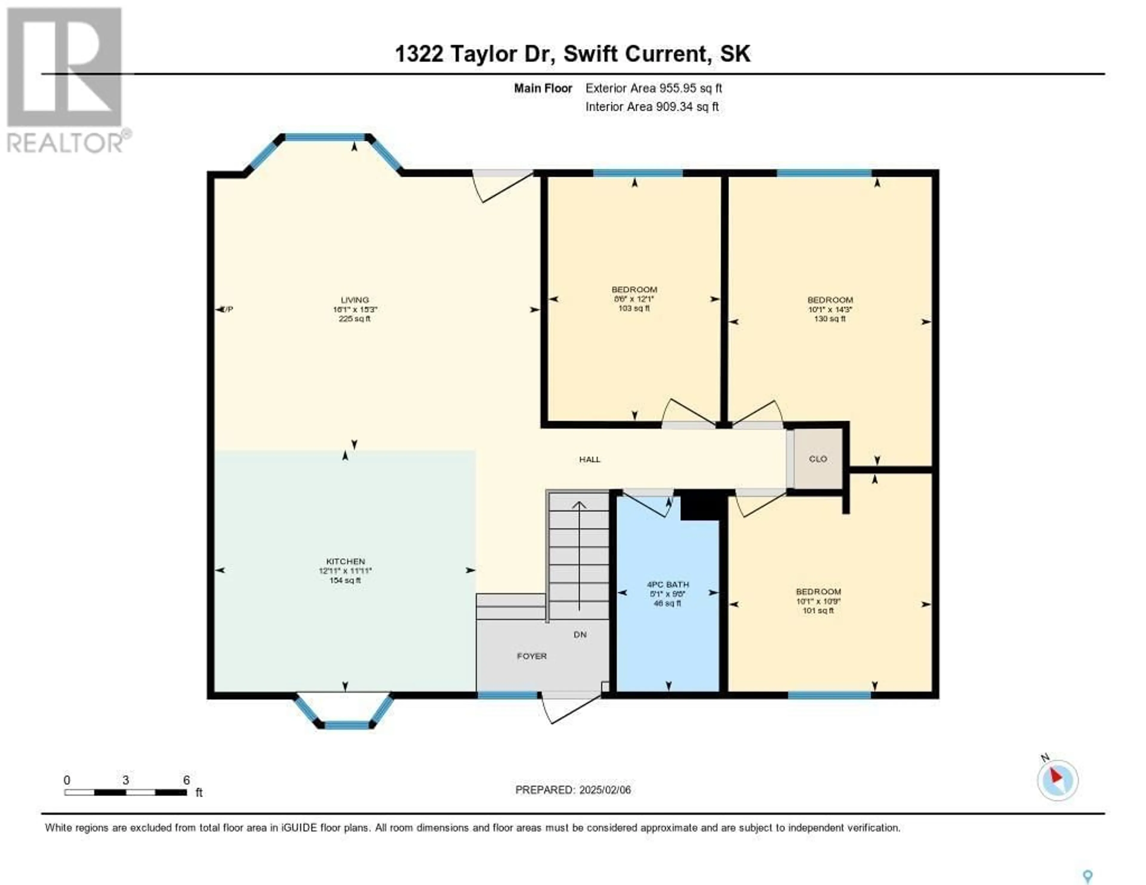 Floor plan for 1322 Taylor DRIVE, Swift Current Saskatchewan S9H1M7