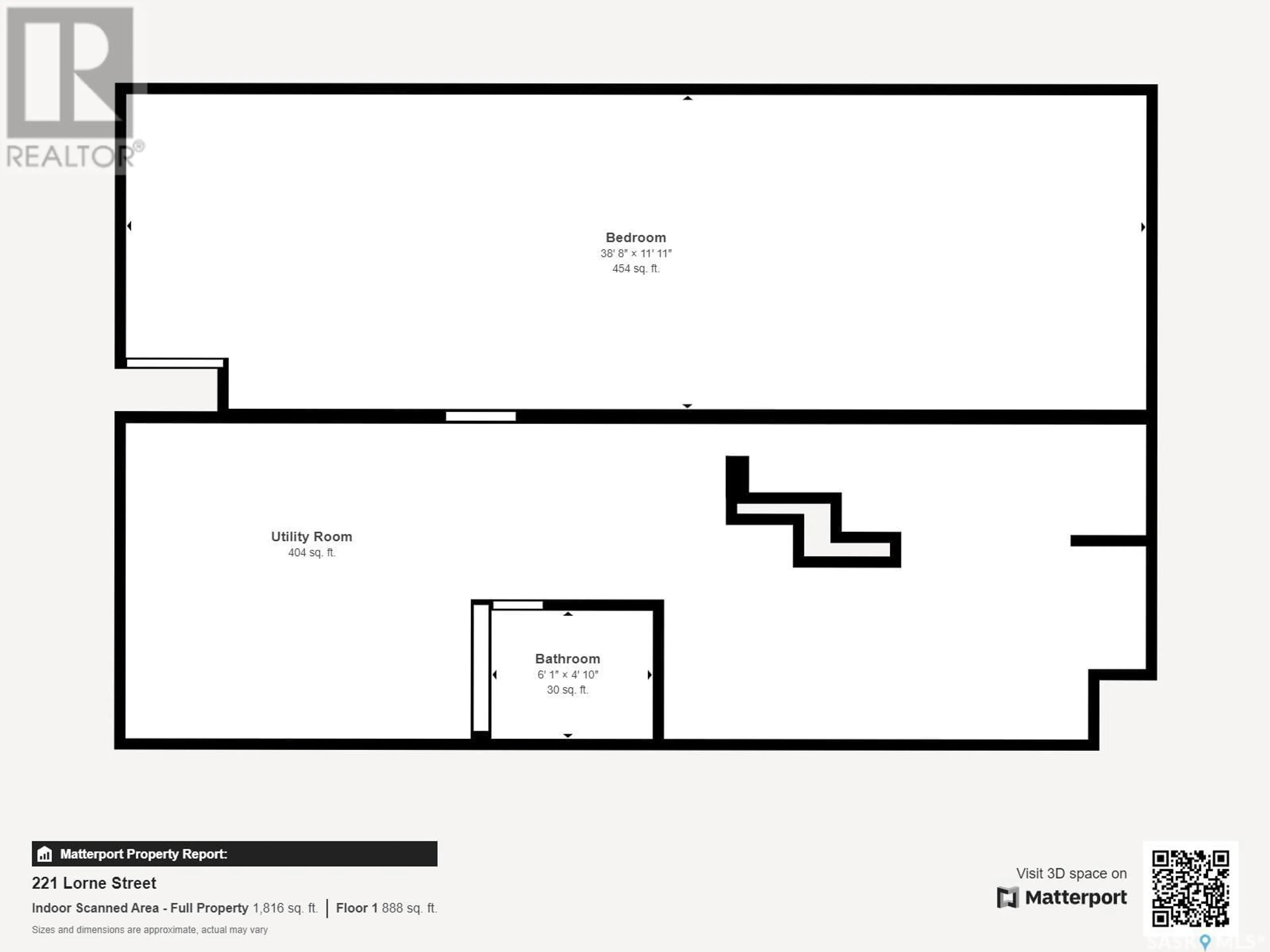 Floor plan for 221 Lorne STREET, Regina Saskatchewan S4R2J1